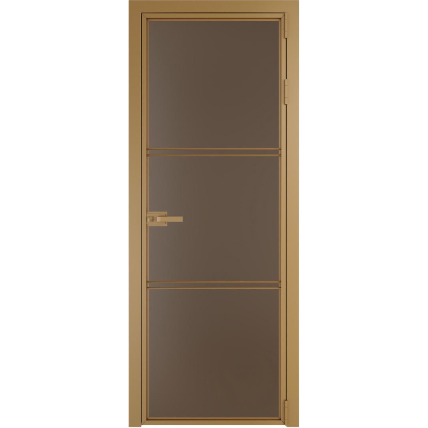 Дверь межкомнатная  алюминиевая  3 AX ProfilDoors (Золото, Монохром гляссе)