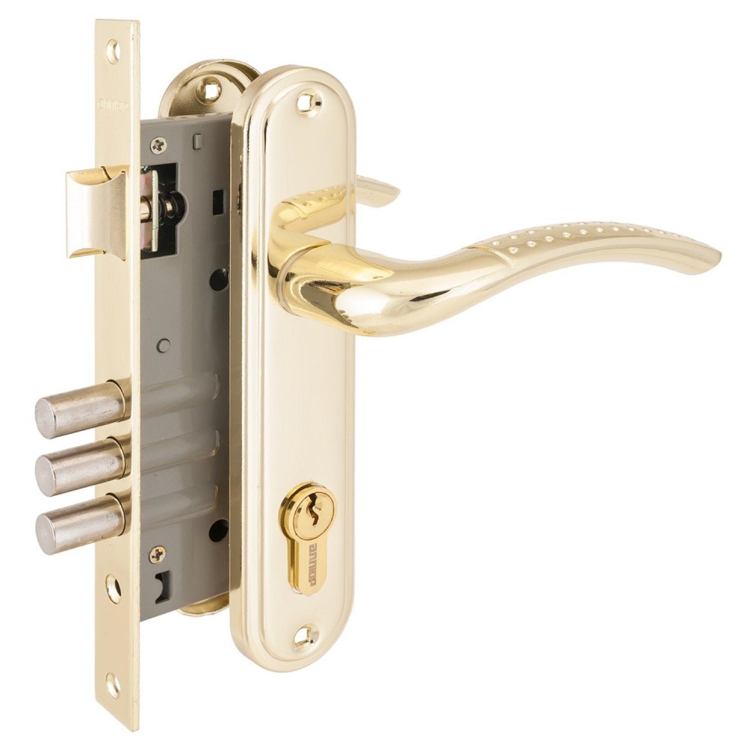 Замок врезной 132/3 (латунь)