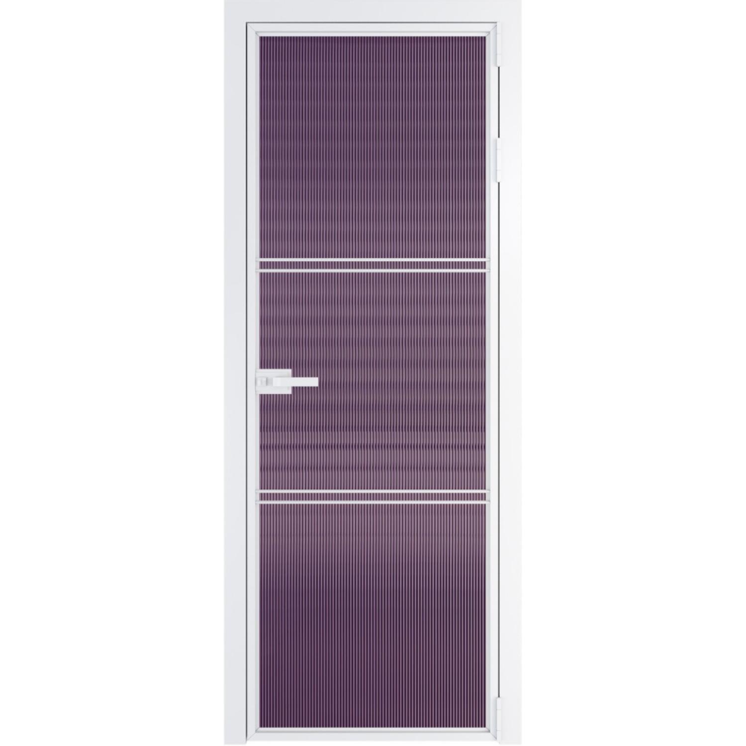 Дверь межкомнатная  алюминиевая  3 AX ProfilDoors (Вайт, Мору фиолетовое)