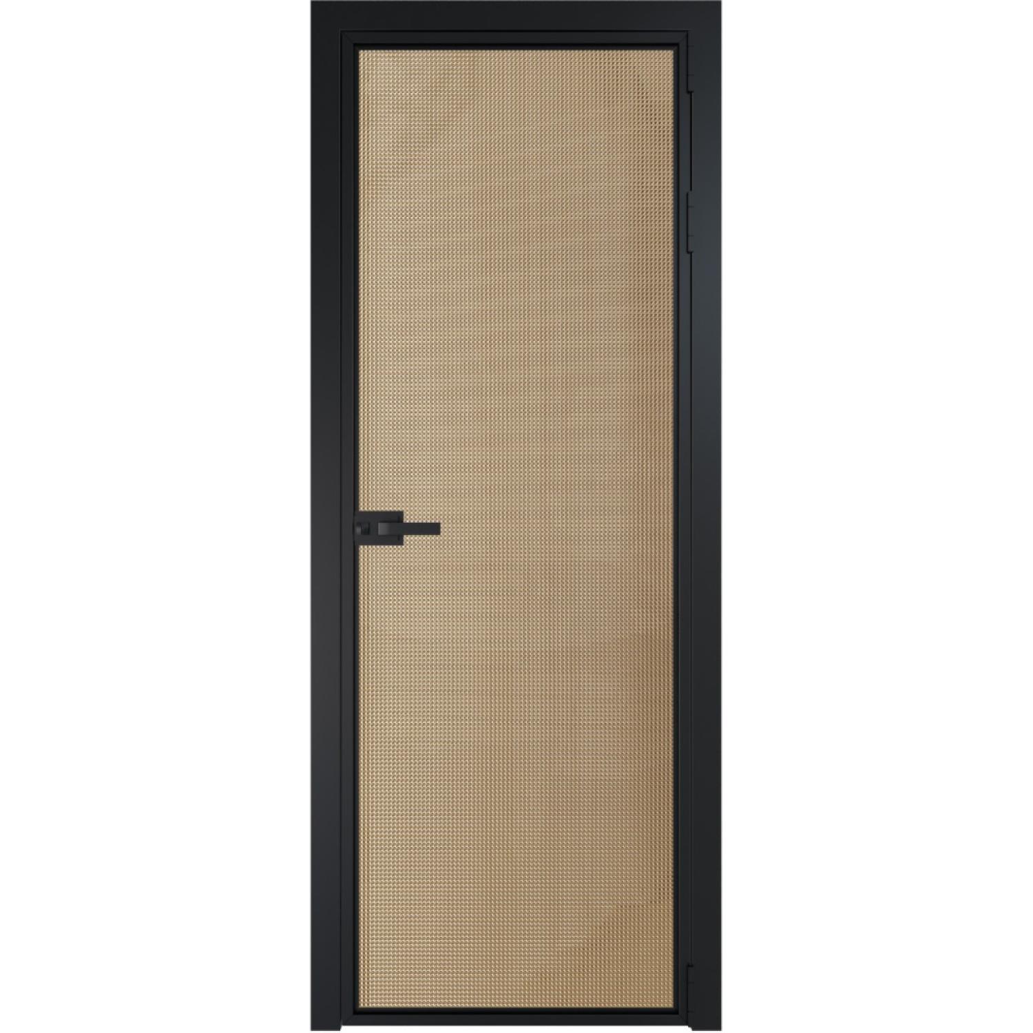 Дверь межкомнатная  алюминиевая  1 AX ProfilDoors (Черный, Кризет золото)
