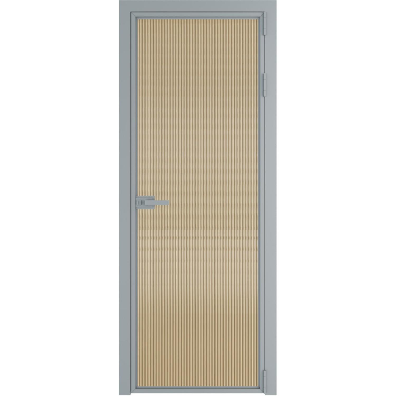 Дверь межкомнатная  алюминиевая  1 AX ProfilDoors (Серебро, Мору золото)