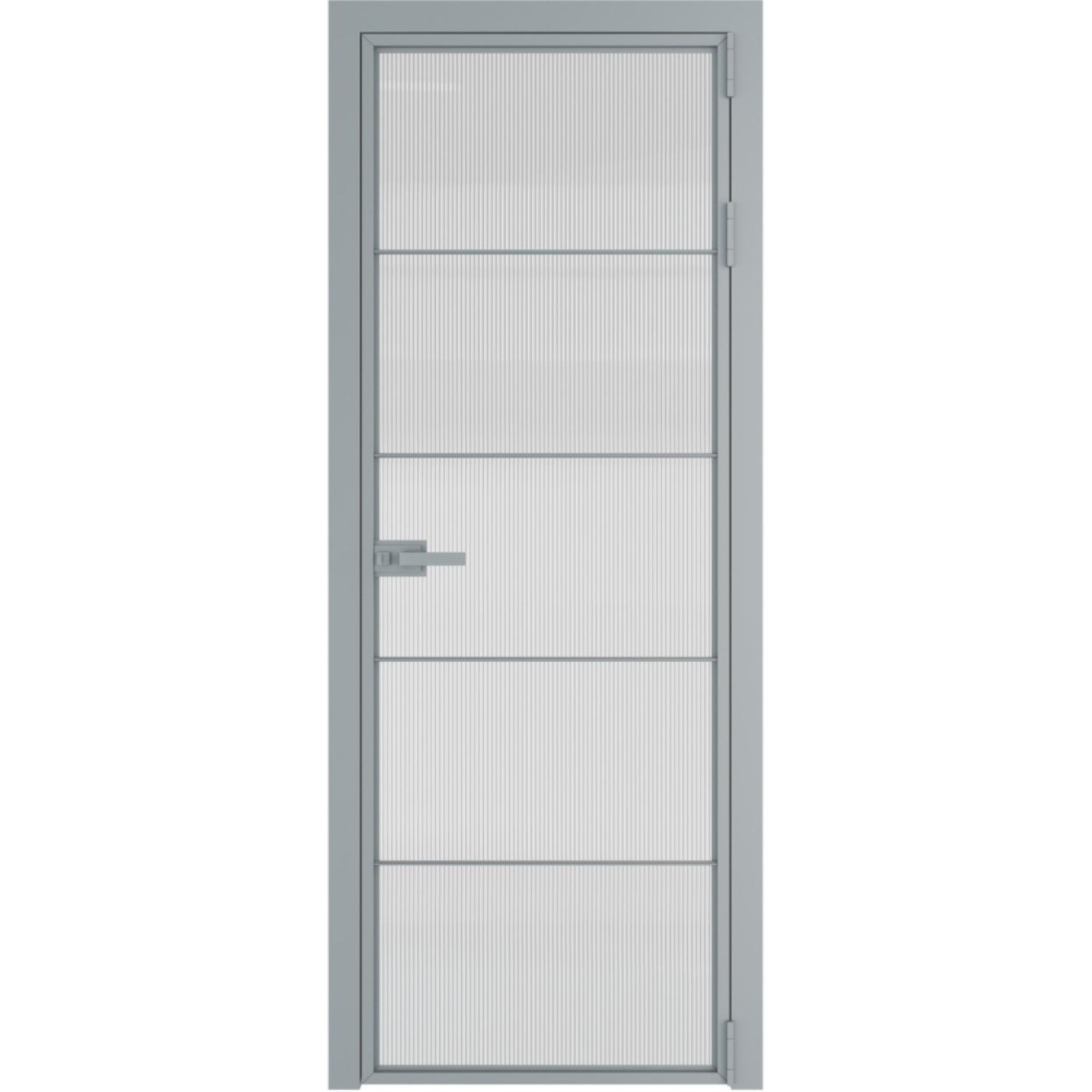 Дверь межкомнатная  алюминиевая  5 AX ProfilDoors (Серебро, Мору осветленное)