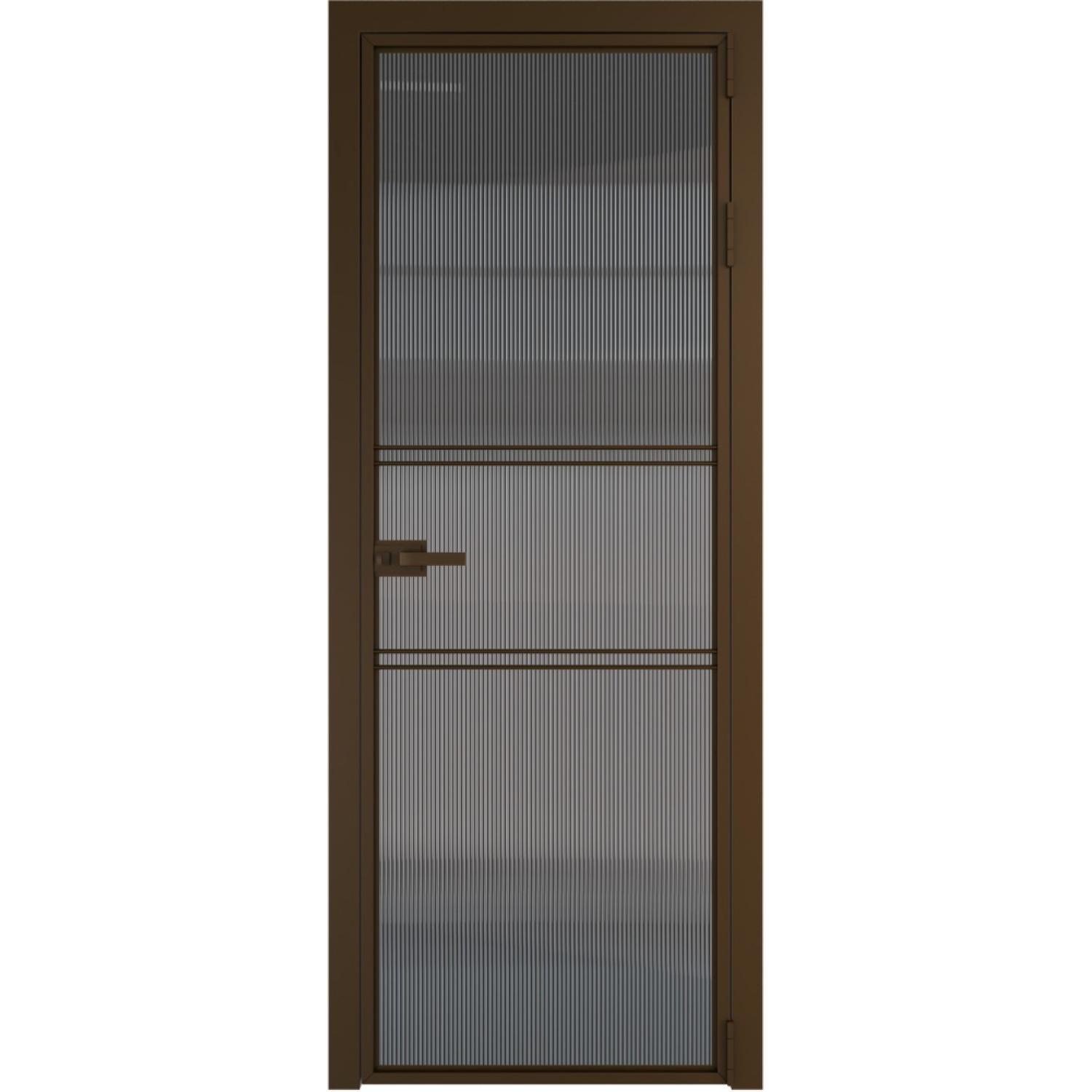 Дверь межкомнатная  алюминиевая  2 AX ProfilDoors (Деорэ, Мору тонированное)