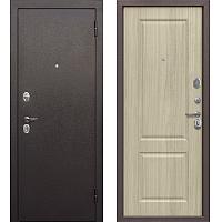 Входная дверь Тайга 7 см Медный антик /Бежевый клен