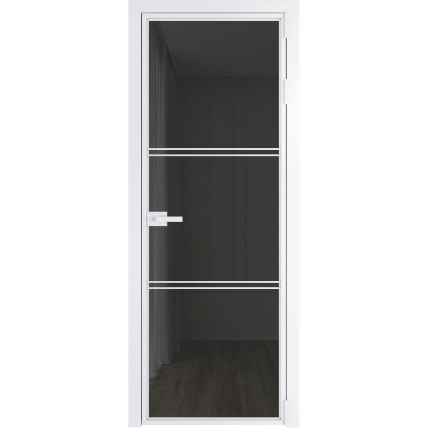 Дверь межкомнатная  алюминиевая  3 AX ProfilDoors (Вайт, Триплекс Тонированный)