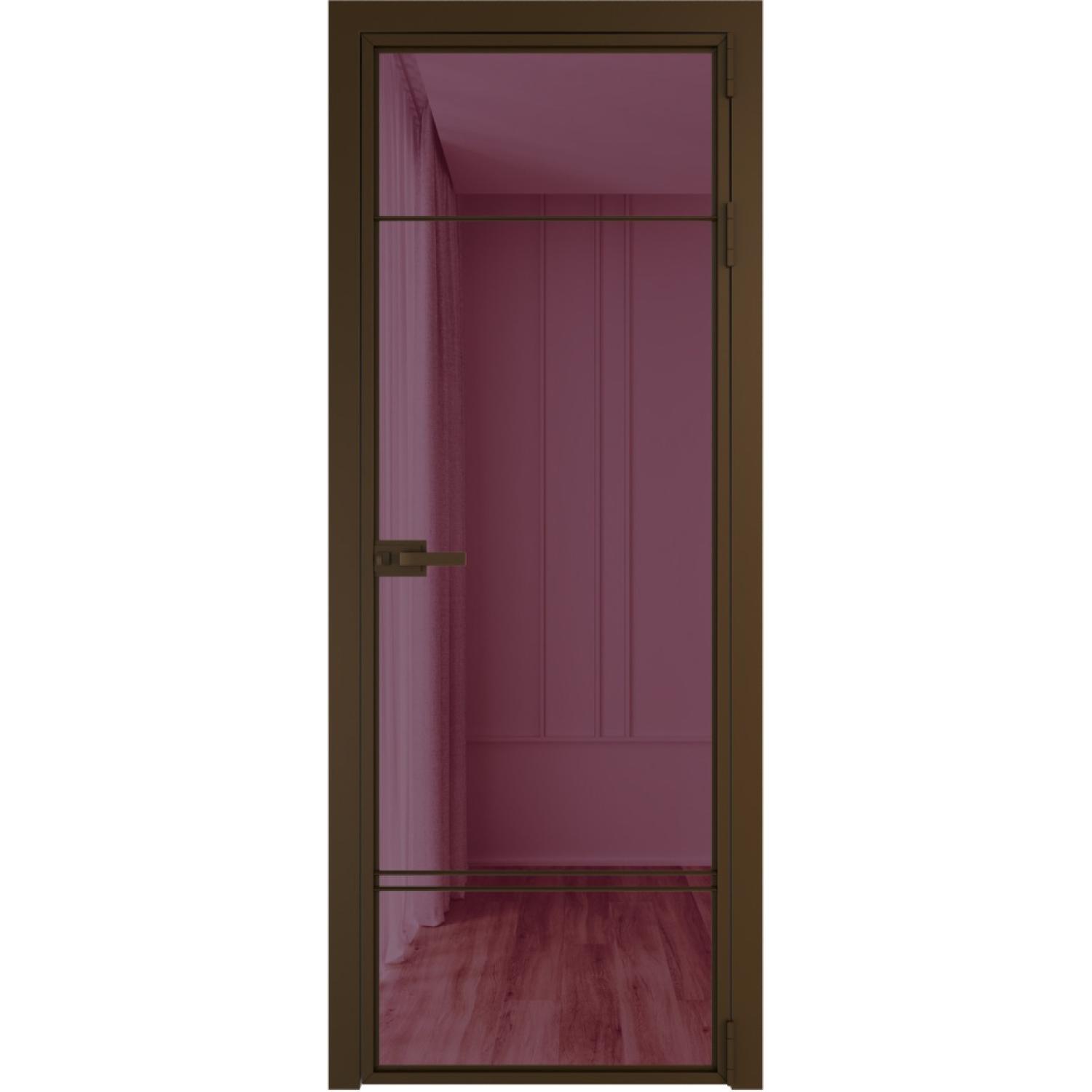 Дверь межкомнатная  алюминиевая  4 AX ProfilDoors (Деорэ, Фиолетовое шпион)