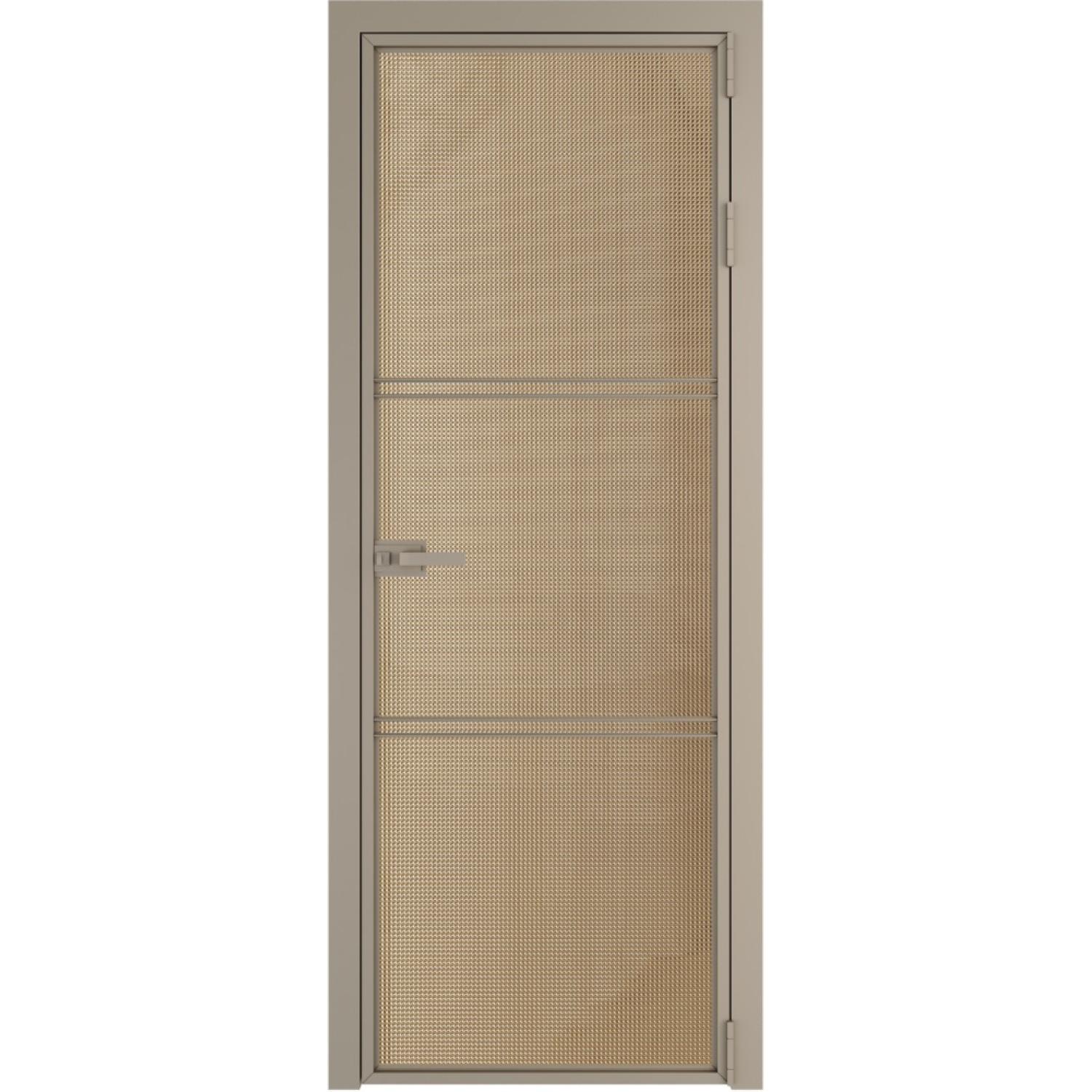 Дверь межкомнатная  алюминиевая  3 AX ProfilDoors (Никель, Кризет золото)
