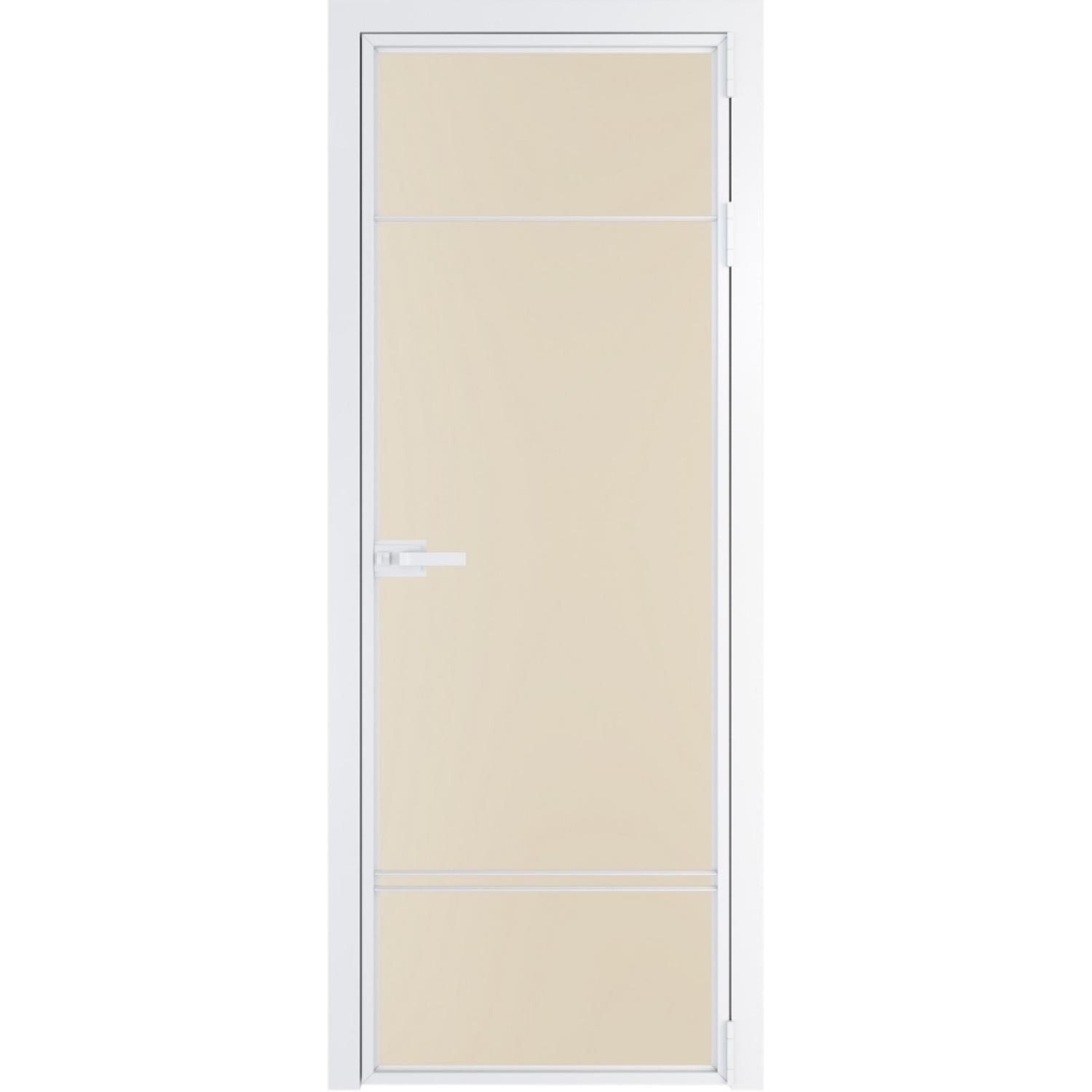 Дверь межкомнатная  алюминиевая  4 AX ProfilDoors (Вайт, Монохром жемчуг)