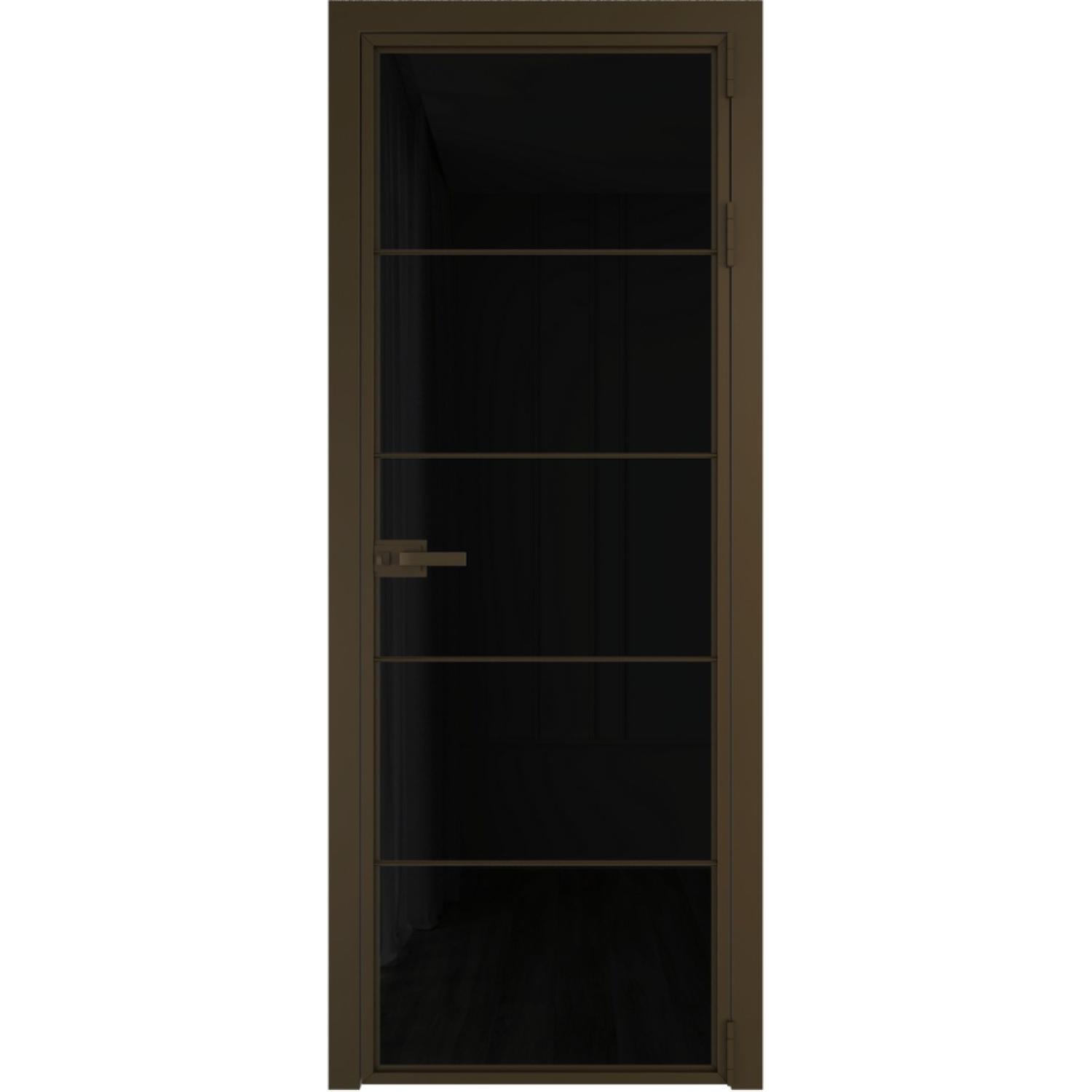 Дверь межкомнатная  алюминиевая  5 AX ProfilDoors (Деорэ, Триплекс черный)