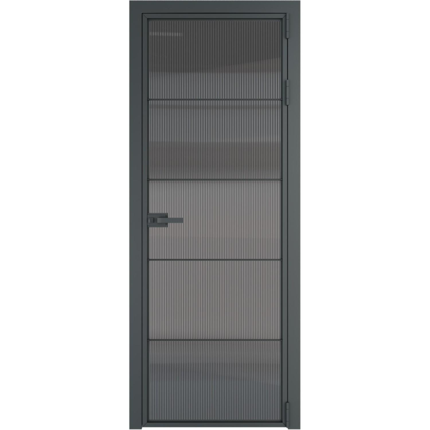 Дверь межкомнатная  алюминиевая  5 AX ProfilDoors (Серая ночь, Мору тонированное)