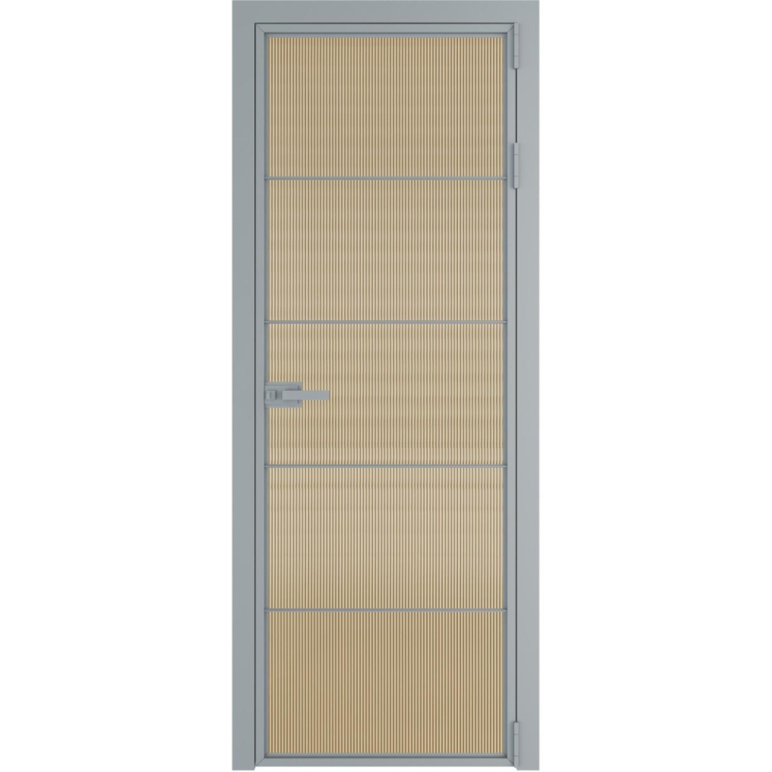 Дверь межкомнатная  алюминиевая  5 AX ProfilDoors (Серебро, Мору золото)