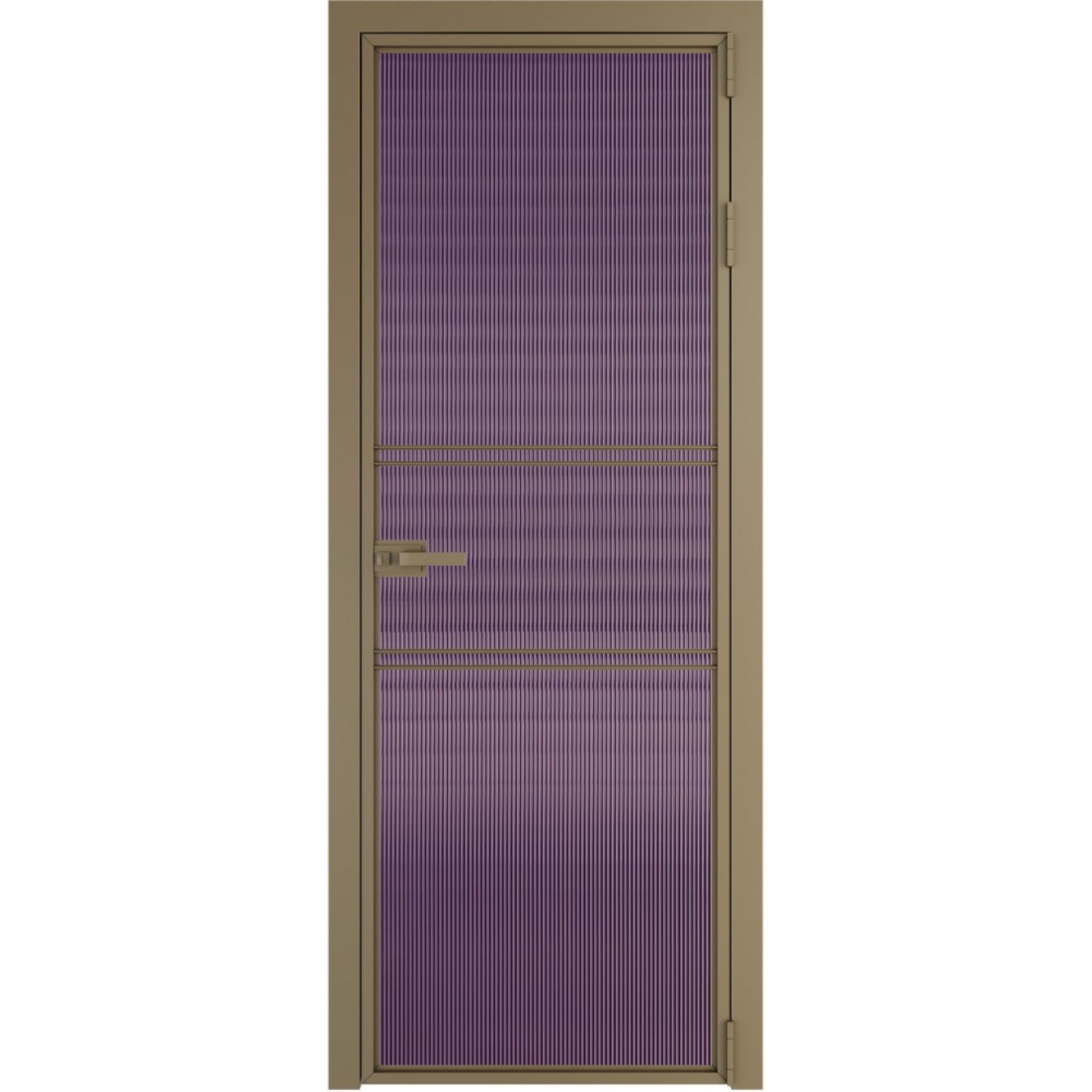 Дверь межкомнатная  алюминиевая  2 AX ProfilDoors (Шампань, Мору фиолетовое)