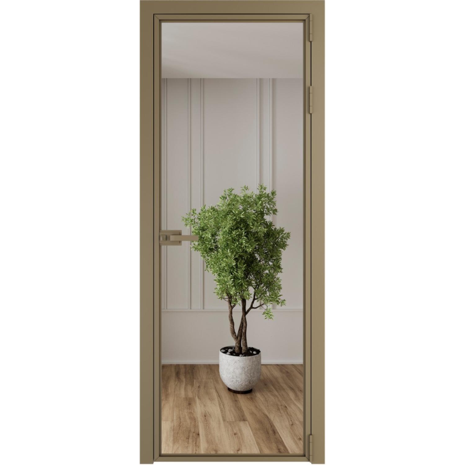 Дверь межкомнатная  алюминиевая  1 AX ProfilDoors (Шампань, Зеркало)