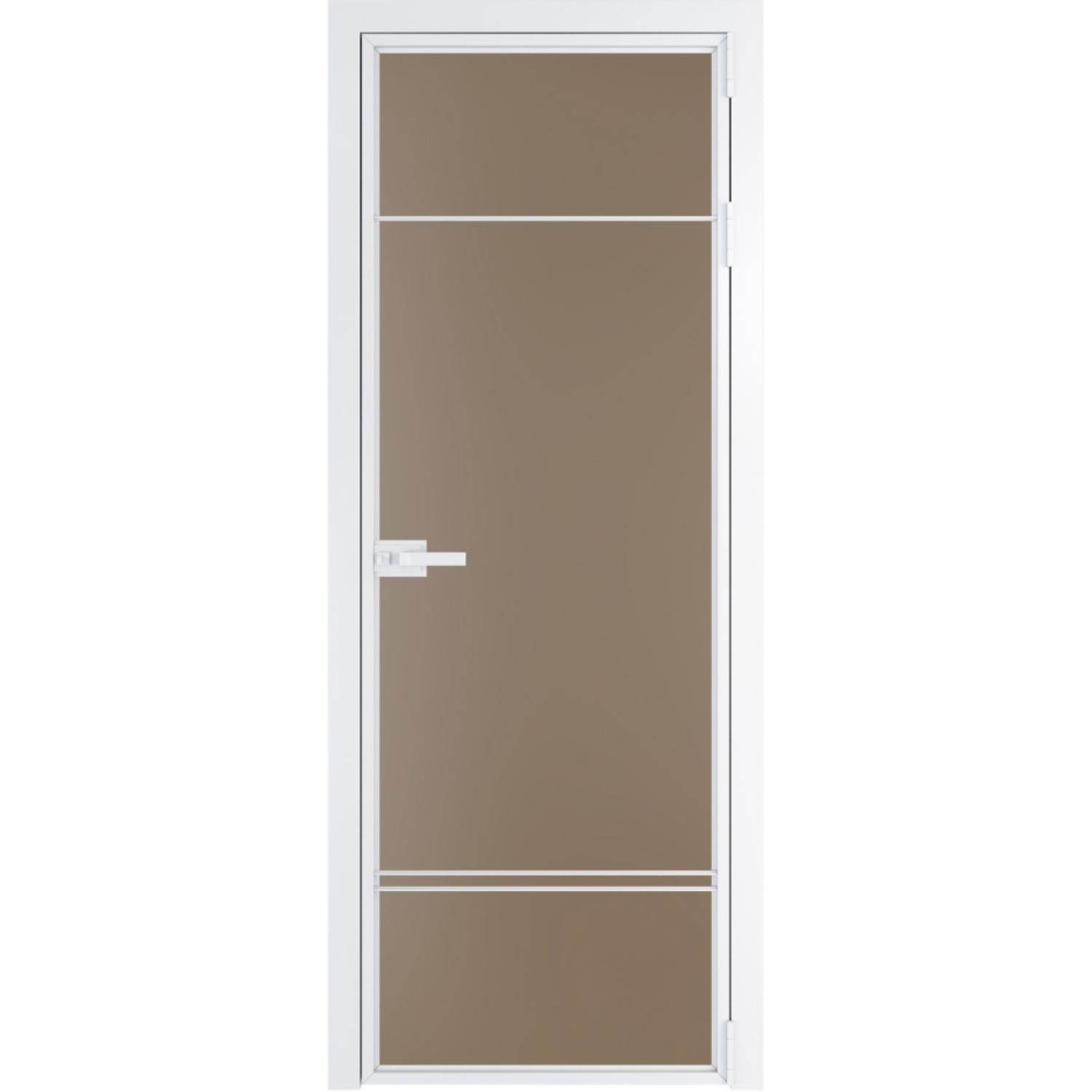 Дверь межкомнатная  алюминиевая  4 AX ProfilDoors (Вайт, Монохром капучино)