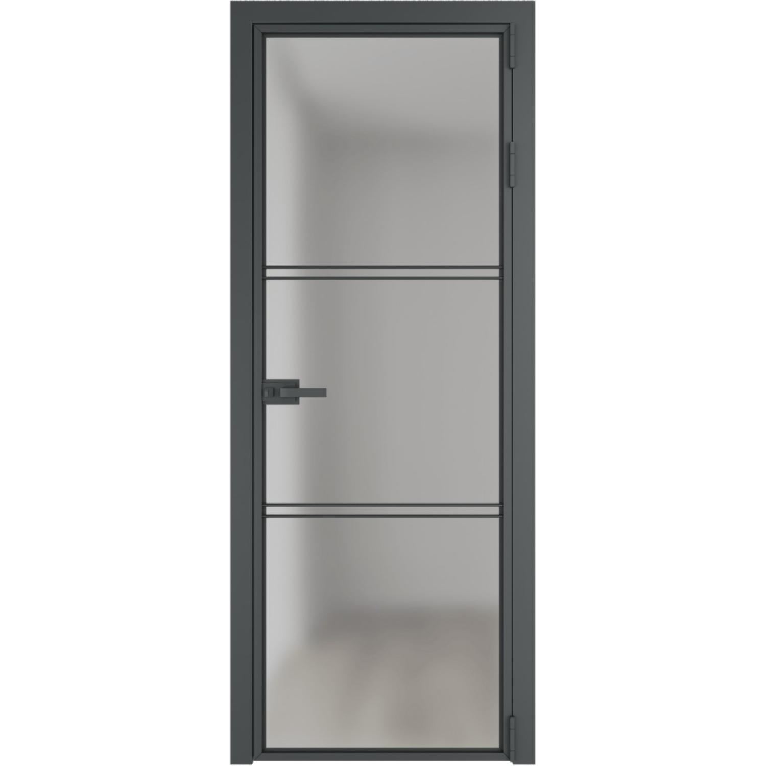 Дверь межкомнатная  алюминиевая  3 AX ProfilDoors (Серая ночь, Матовое)