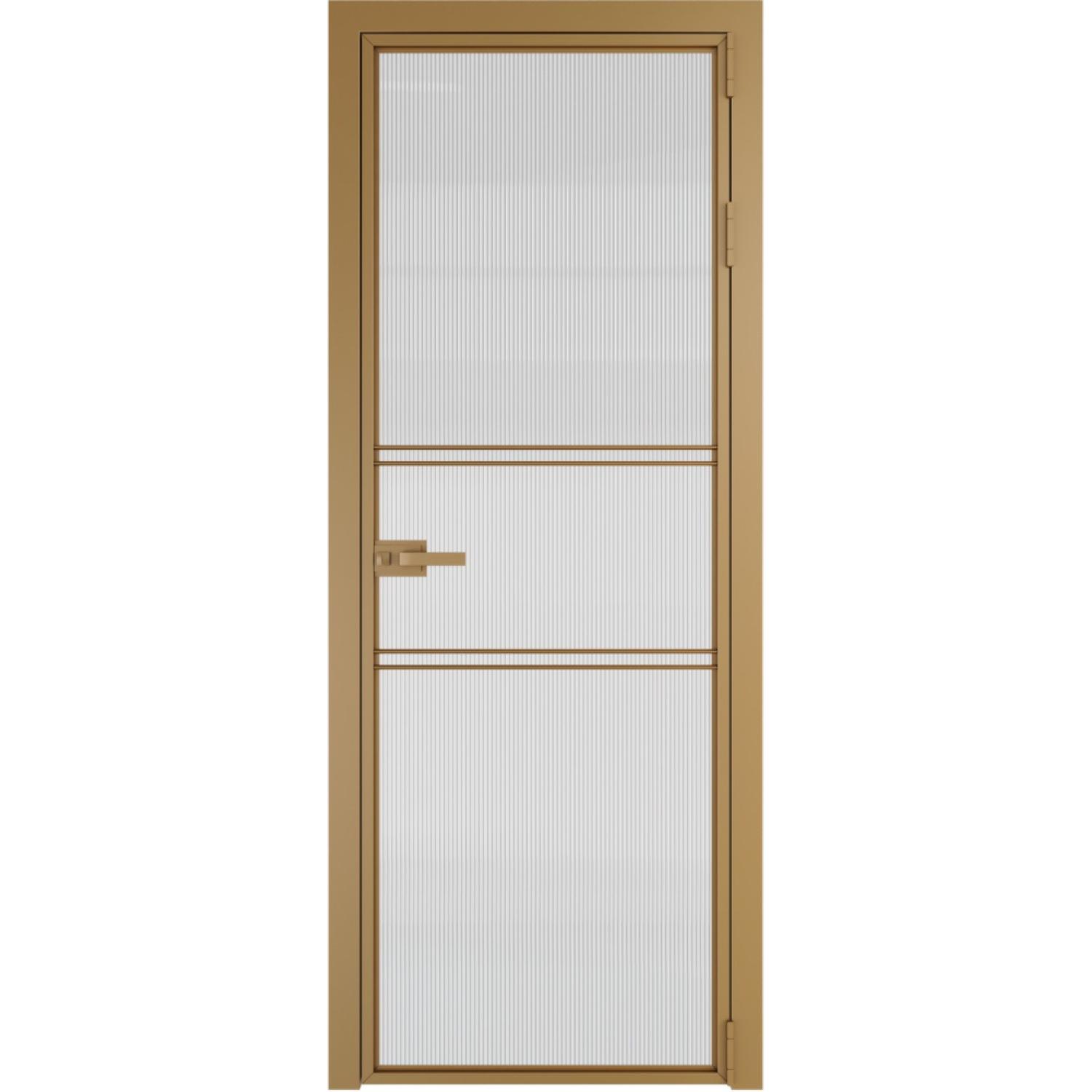 Дверь межкомнатная  алюминиевая  2 AX ProfilDoors (Золото, Мору осветленное)