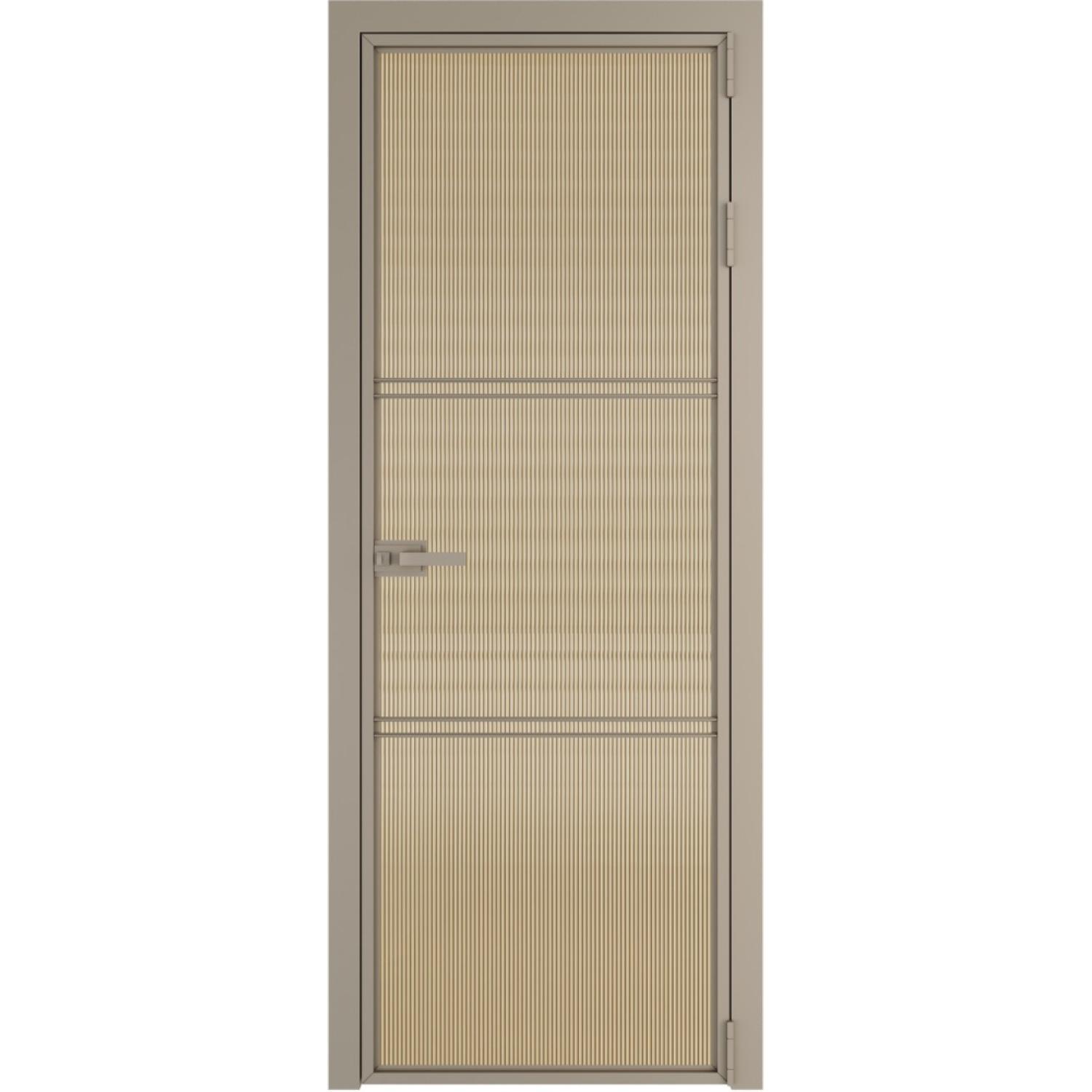 Дверь межкомнатная  алюминиевая  3 AX ProfilDoors (Никель, Мору золото)