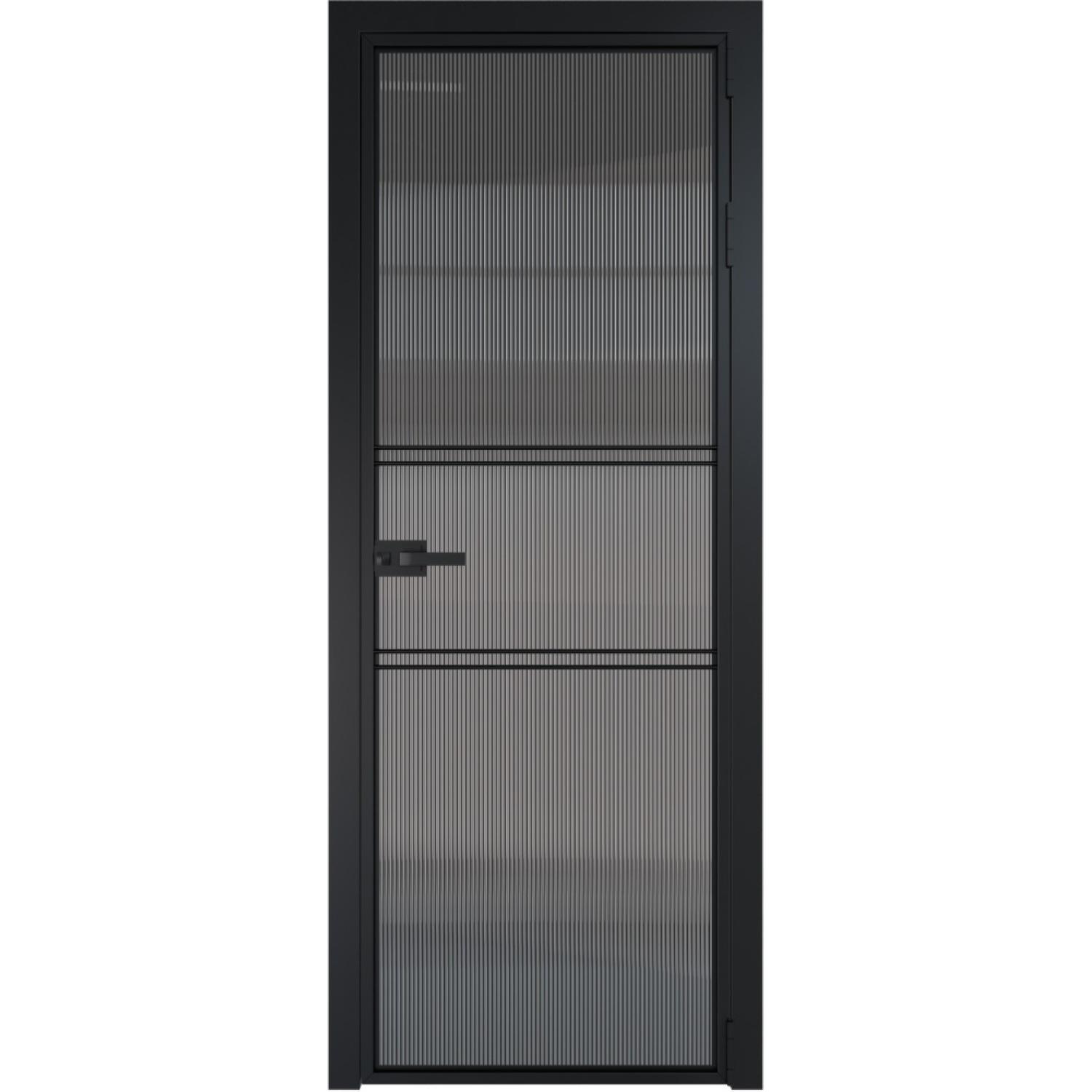 Дверь межкомнатная  алюминиевая  2 AX ProfilDoors (Черный, Мору тонированное)