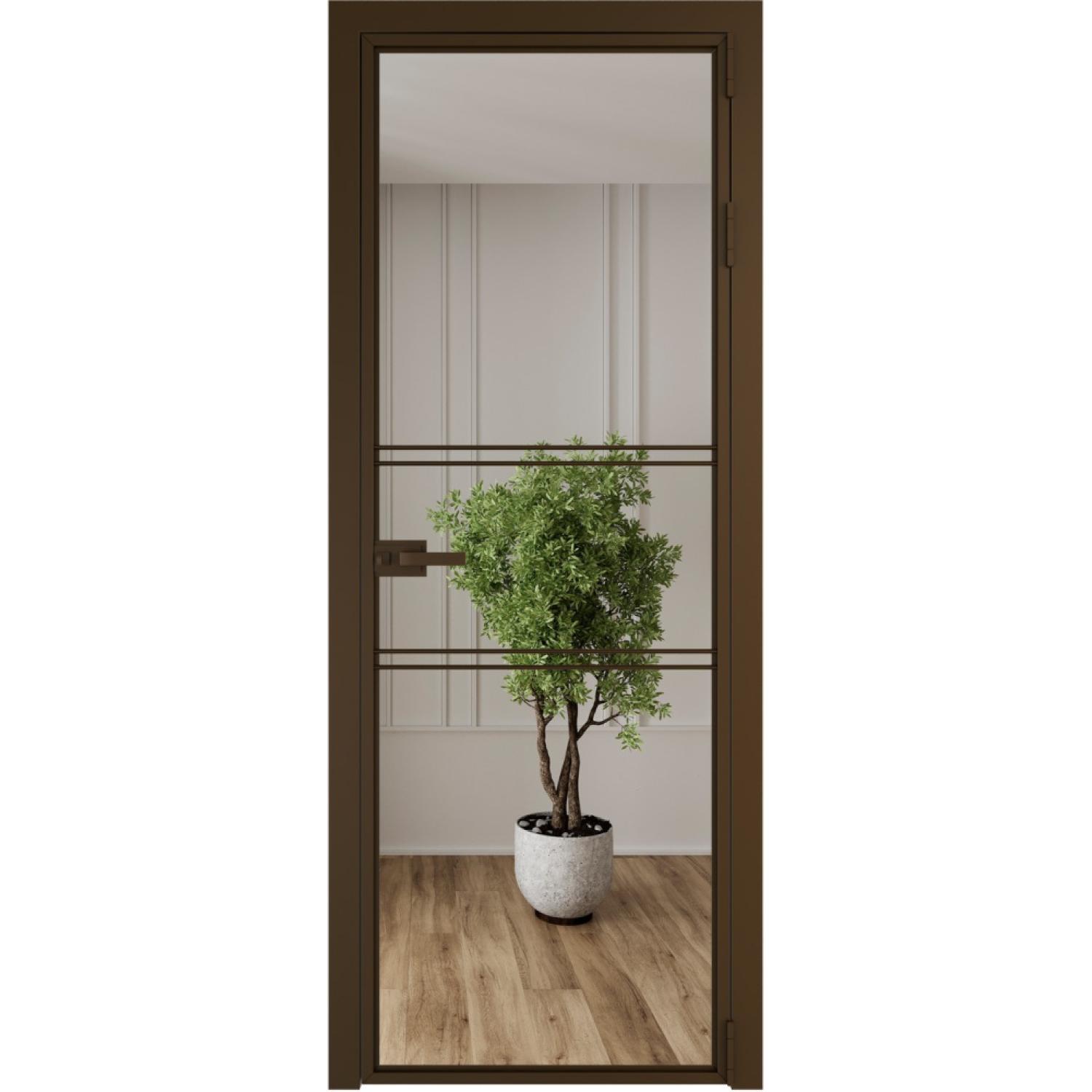 Дверь межкомнатная  алюминиевая  2 AX ProfilDoors (Деорэ, Зеркало)