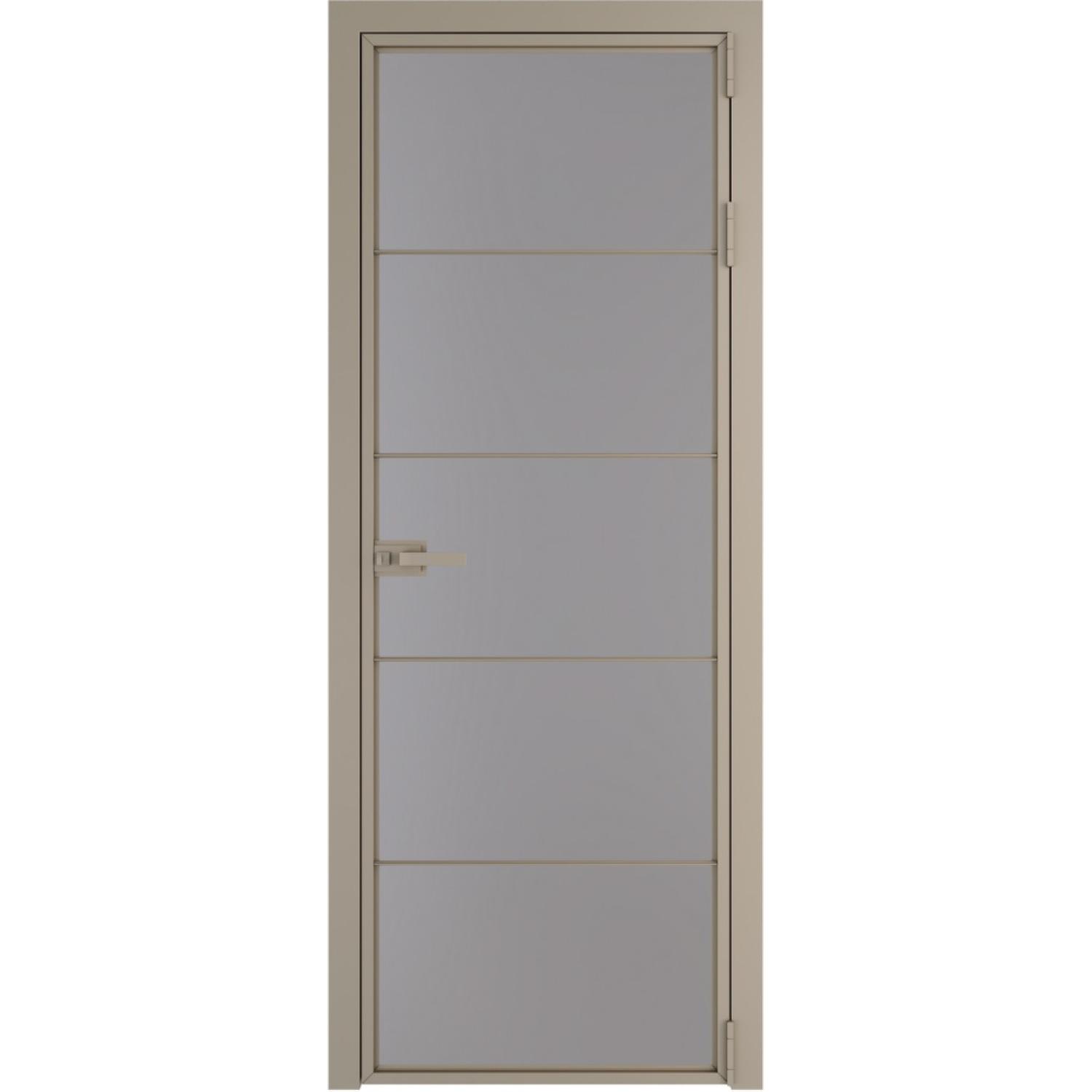 Дверь межкомнатная  алюминиевая  5 AX ProfilDoors (Никель, Монохром серый)