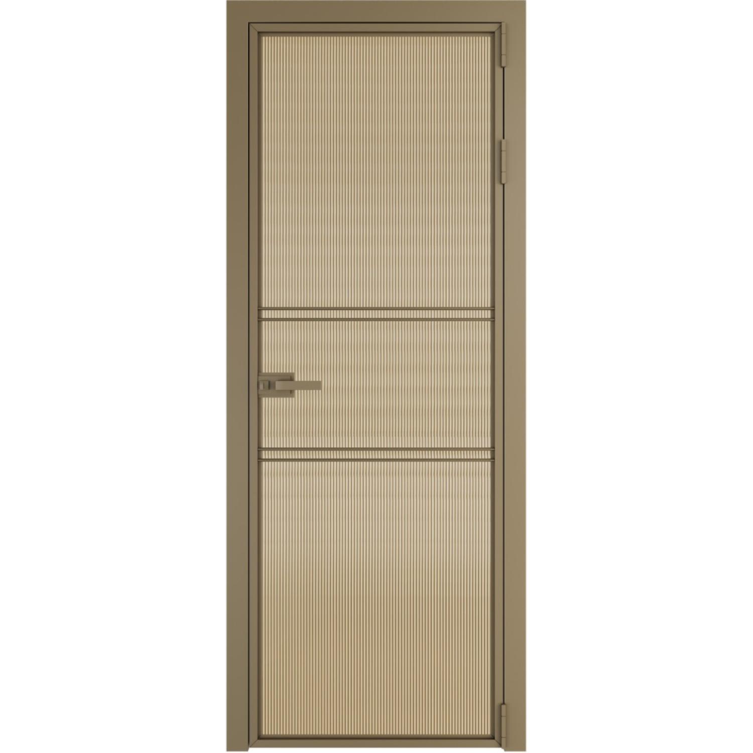 Дверь межкомнатная  алюминиевая  2 AX ProfilDoors (Шампань, Мору золото)