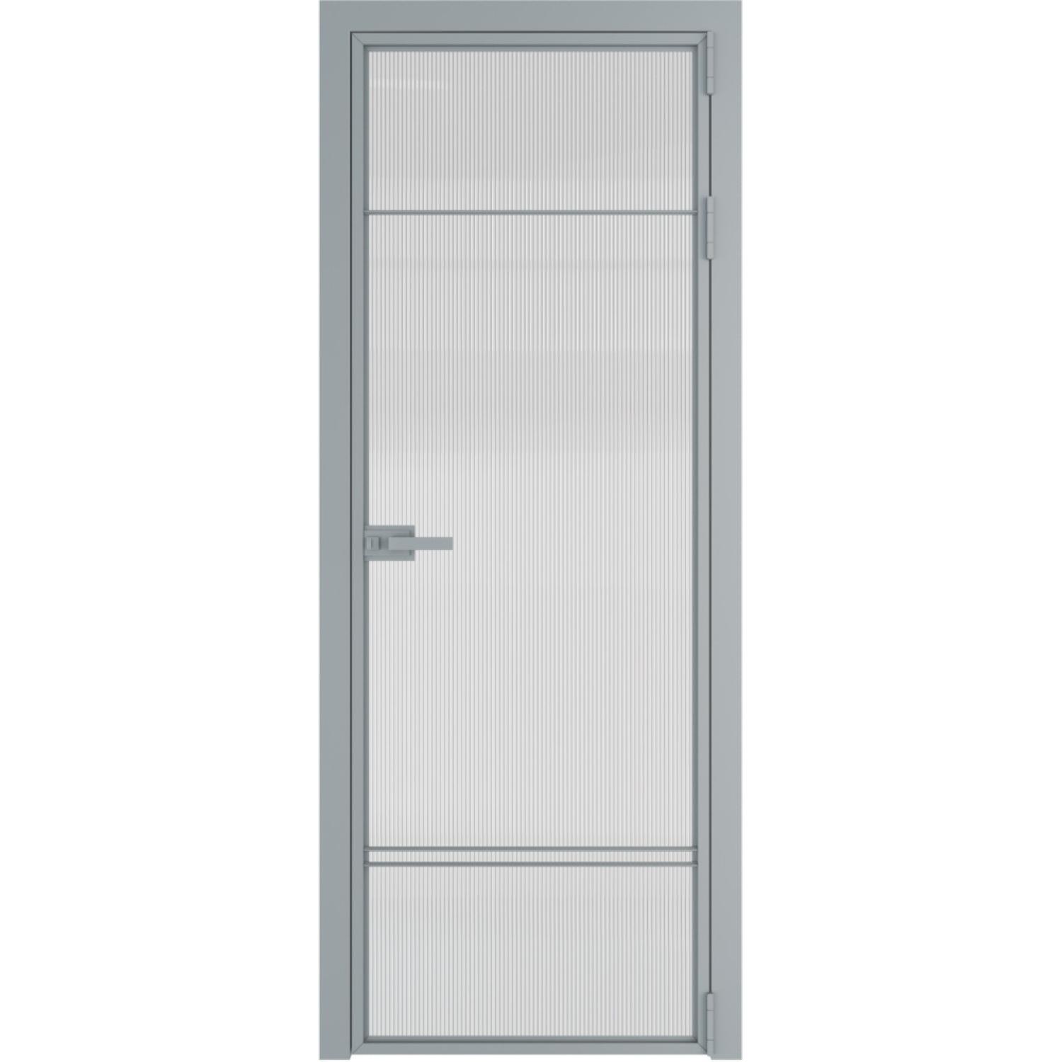 Дверь межкомнатная  алюминиевая  4 AX ProfilDoors (Серебро, Мору осветленное)