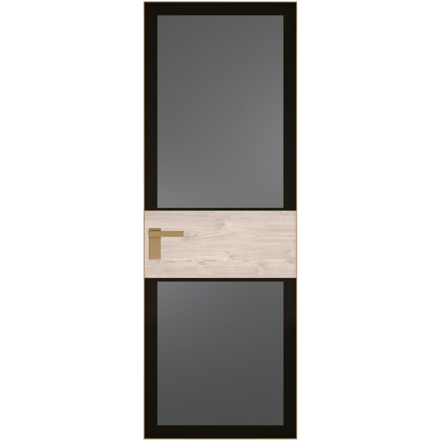 5 AGK (Мателюкс графит, черный прокрас, Профиль Золото, Заказная)