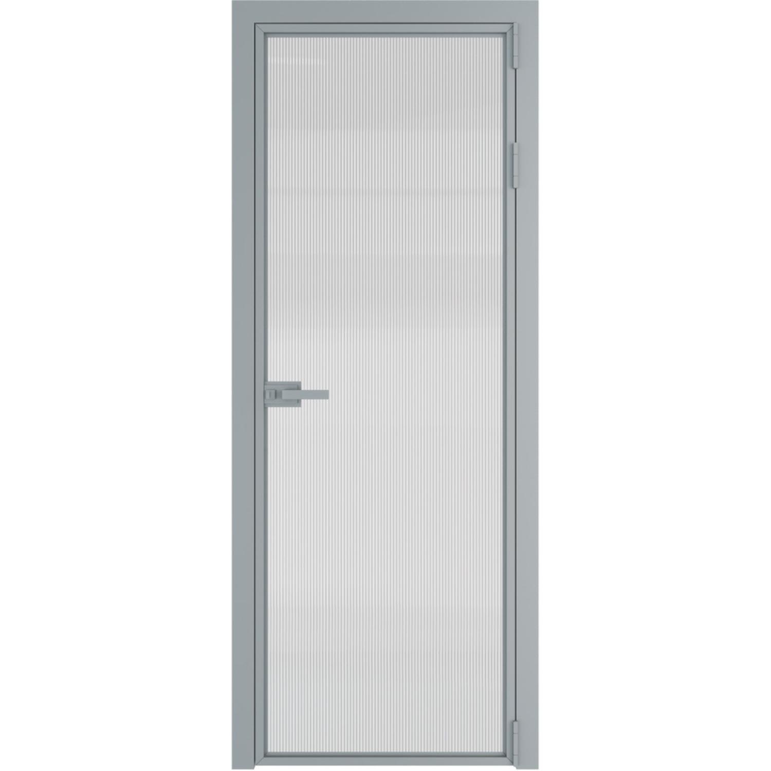 Дверь межкомнатная  алюминиевая  1 AX ProfilDoors (Серебро, Мору осветленное)