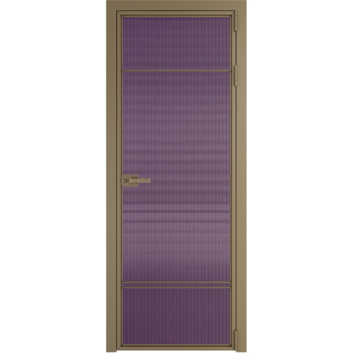 Дверь межкомнатная  алюминиевая  4 AX ProfilDoors (Шампань, Мору фиолетовое)