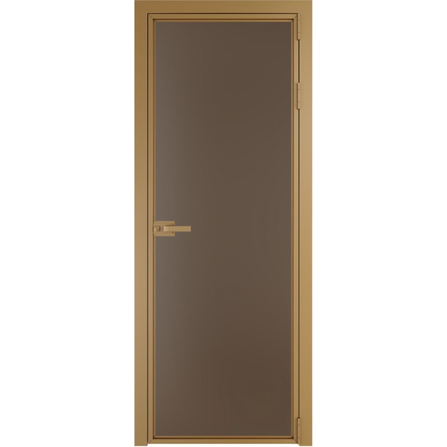 Дверь межкомнатная  алюминиевая  1 AX ProfilDoors (Золото, Монохром гляссе)