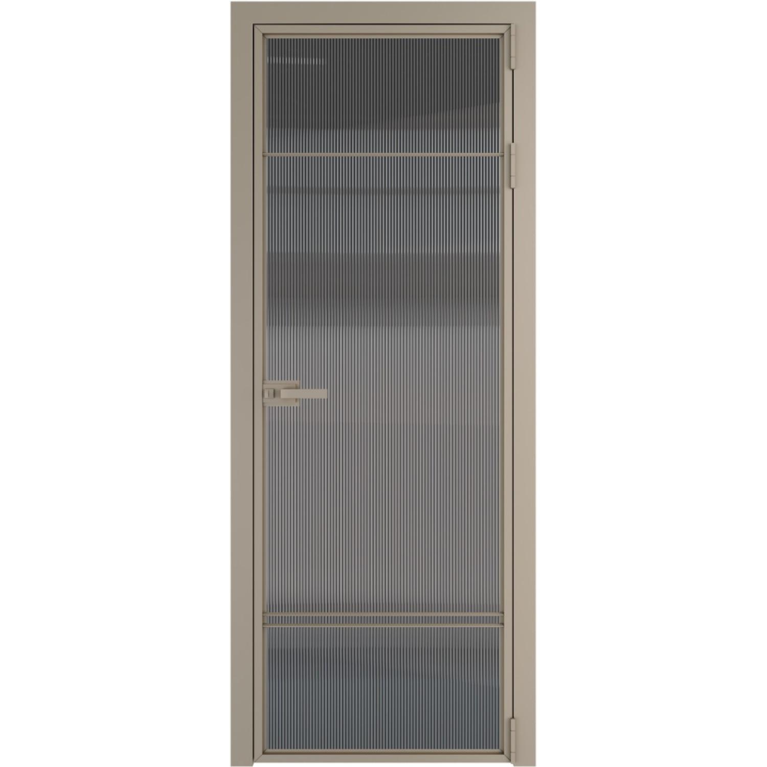 Дверь межкомнатная  алюминиевая  4 AX ProfilDoors (Никель, Мору тонированное)