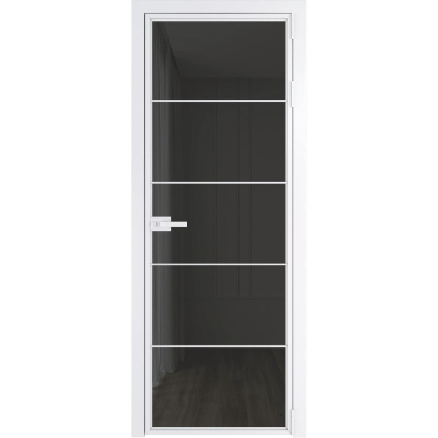 Дверь межкомнатная  алюминиевая  5 AX ProfilDoors (Вайт, Триплекс Тонированный)