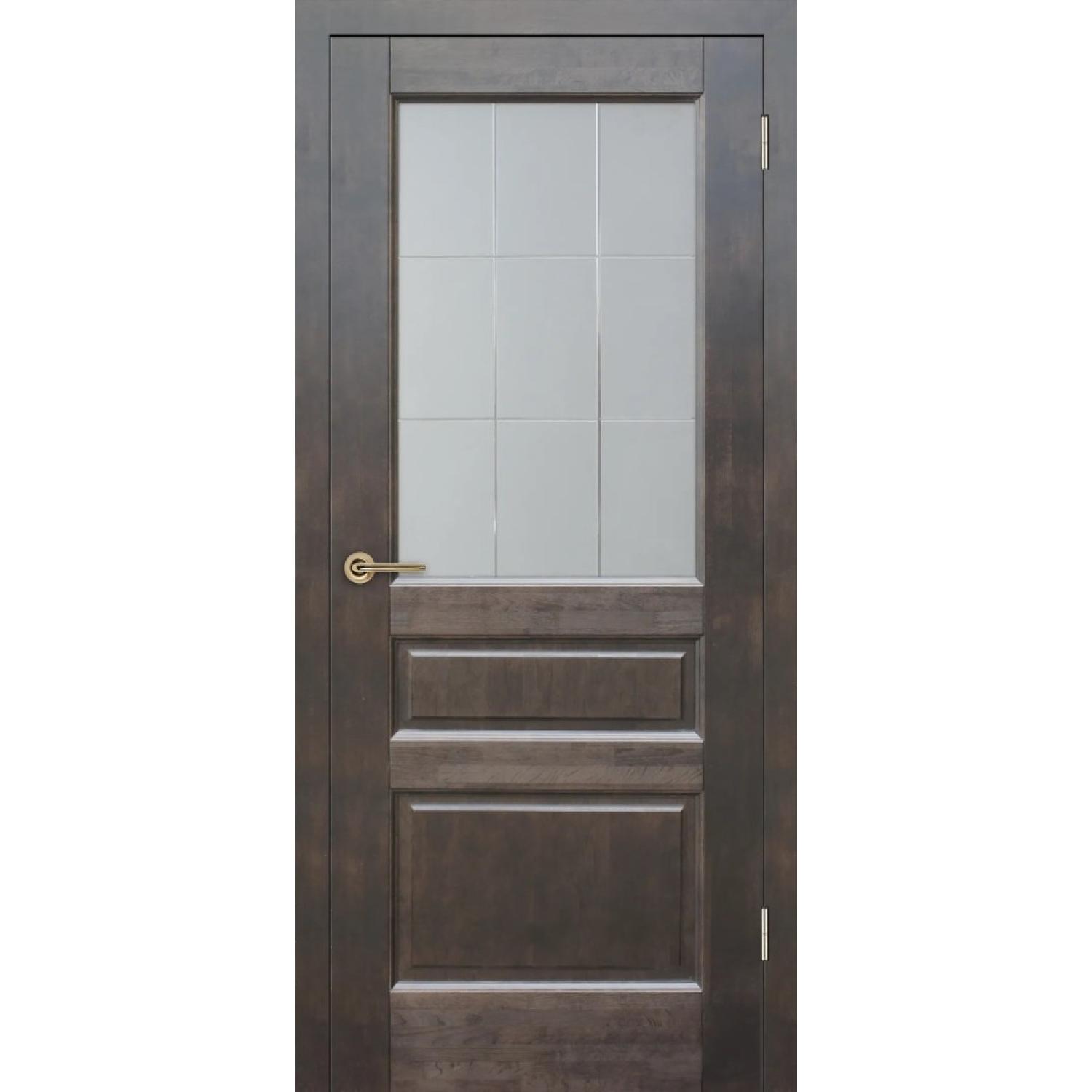 Дверь межкомнатная массив ольхи Венеция м. ДО (2000*800, Венге, Матовое с фрезеровкой, Заказная)