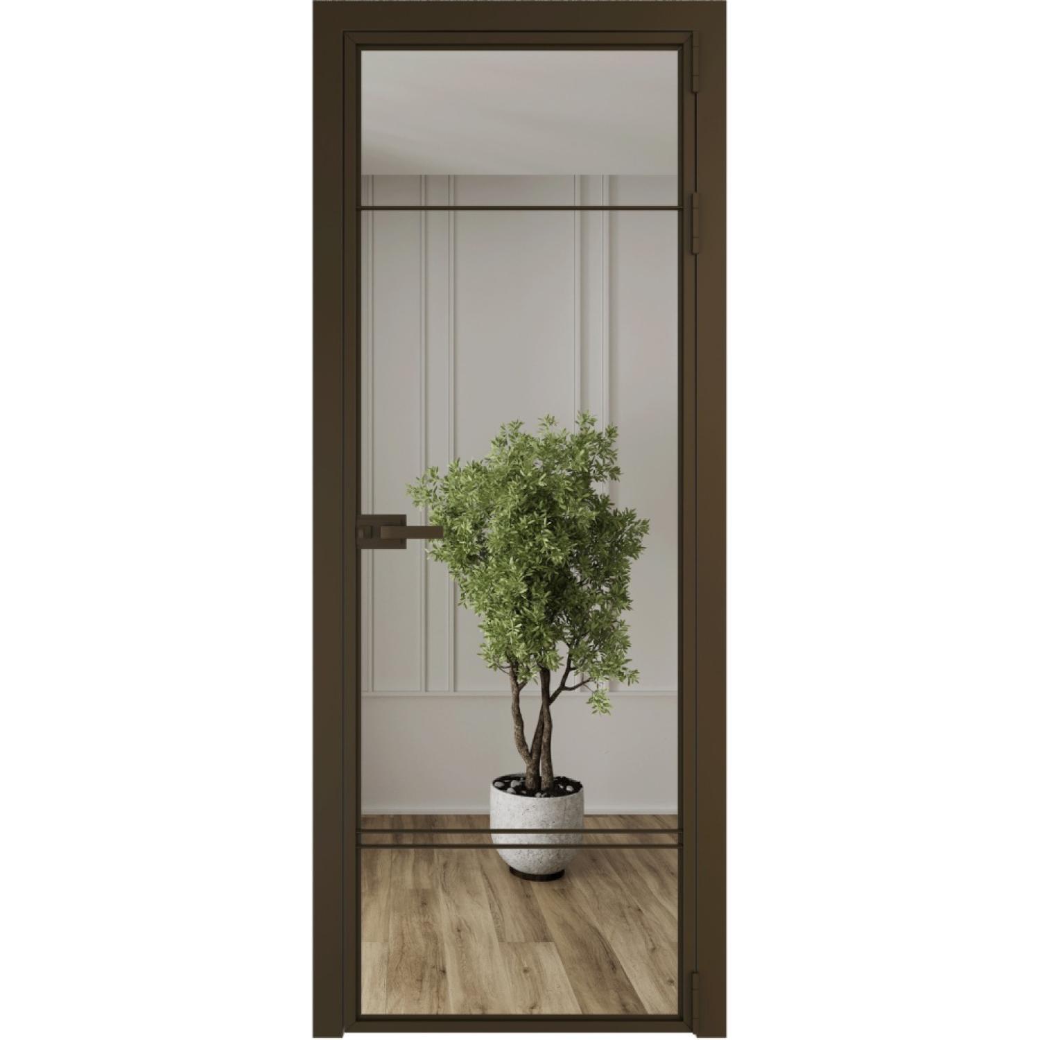 Дверь межкомнатная  алюминиевая  4 AX ProfilDoors (Деорэ, Зеркало)