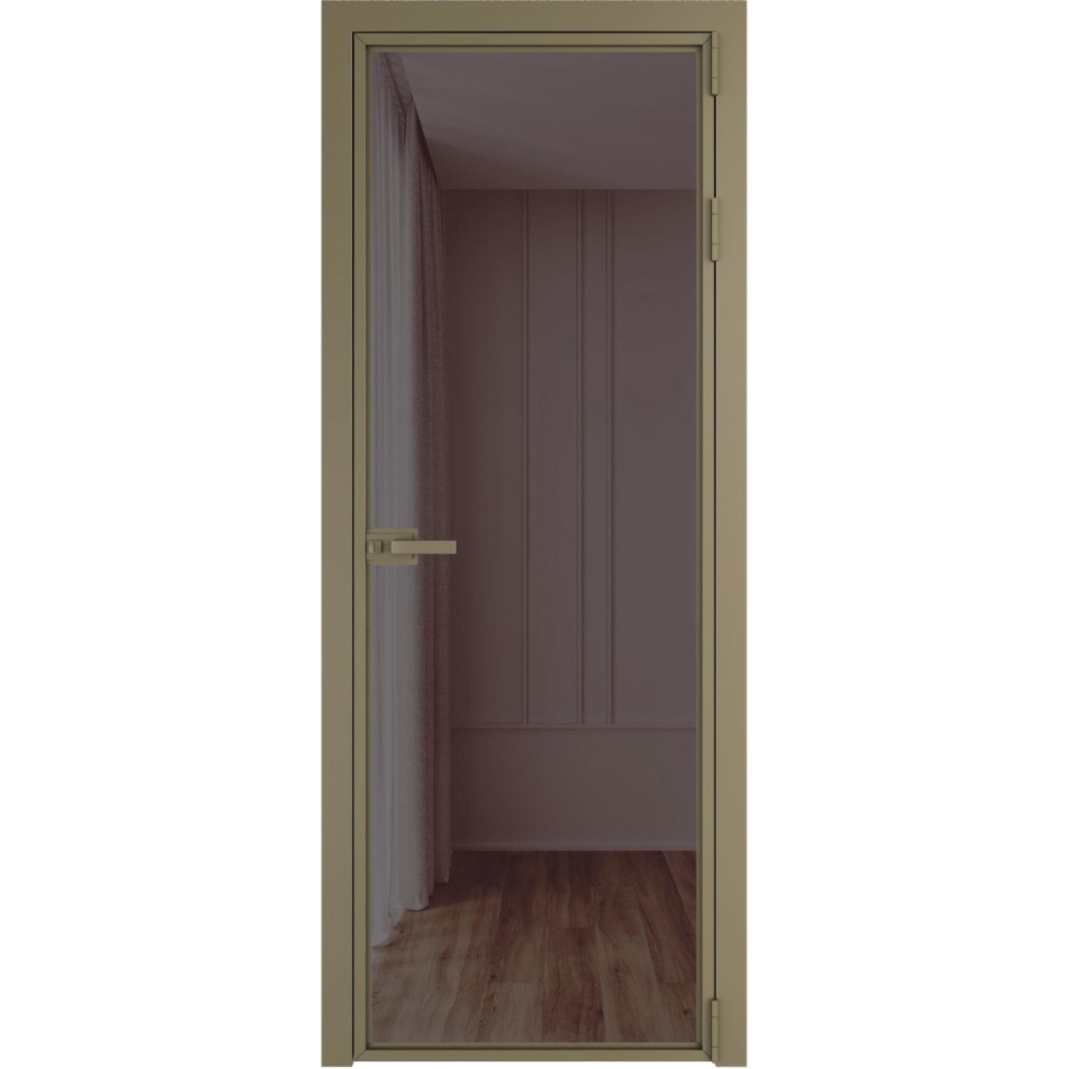Дверь межкомнатная  алюминиевая  1 AX ProfilDoors (Шампань, Золотистая бронза)