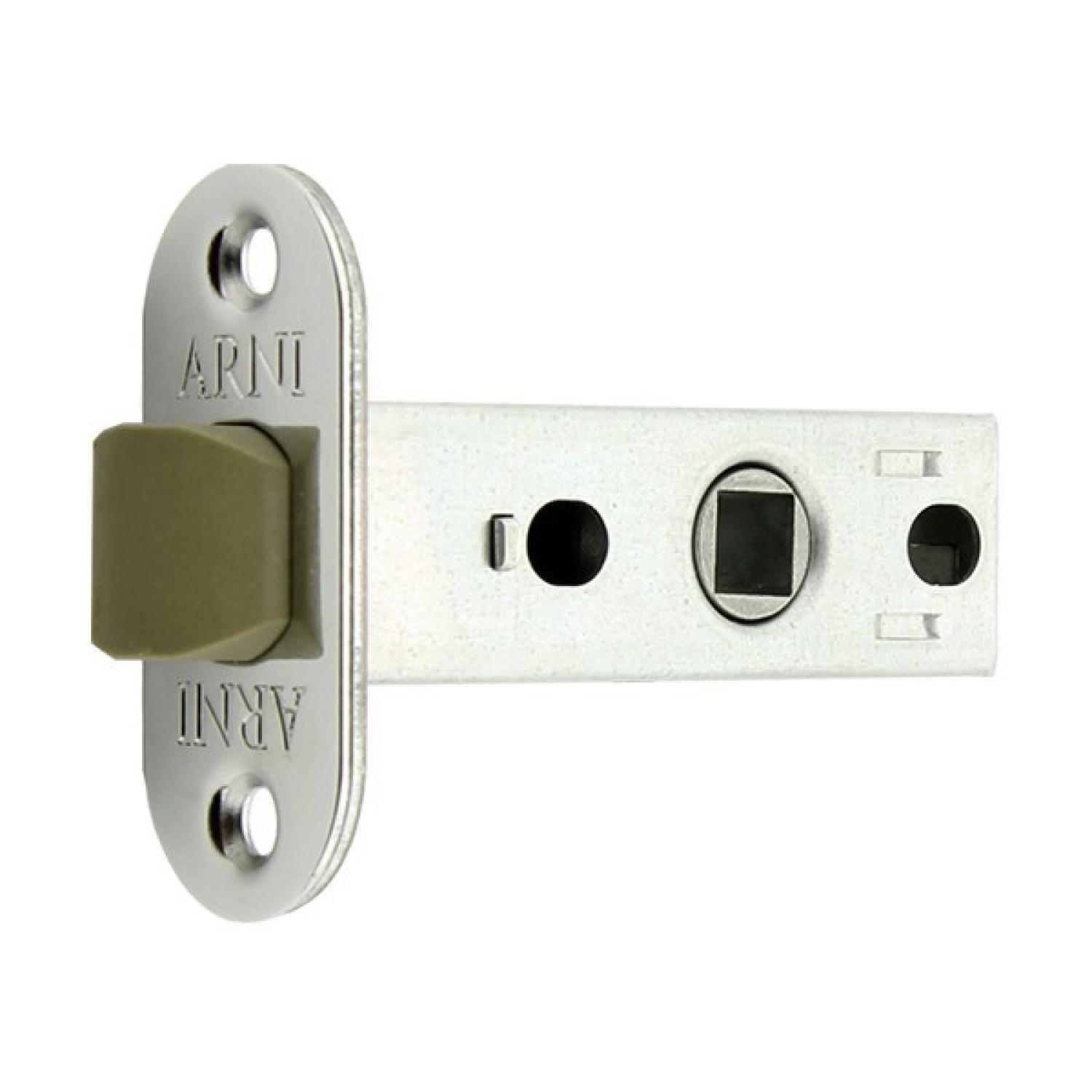 Защелка межкомнатная овальная пластик 100 (CP)