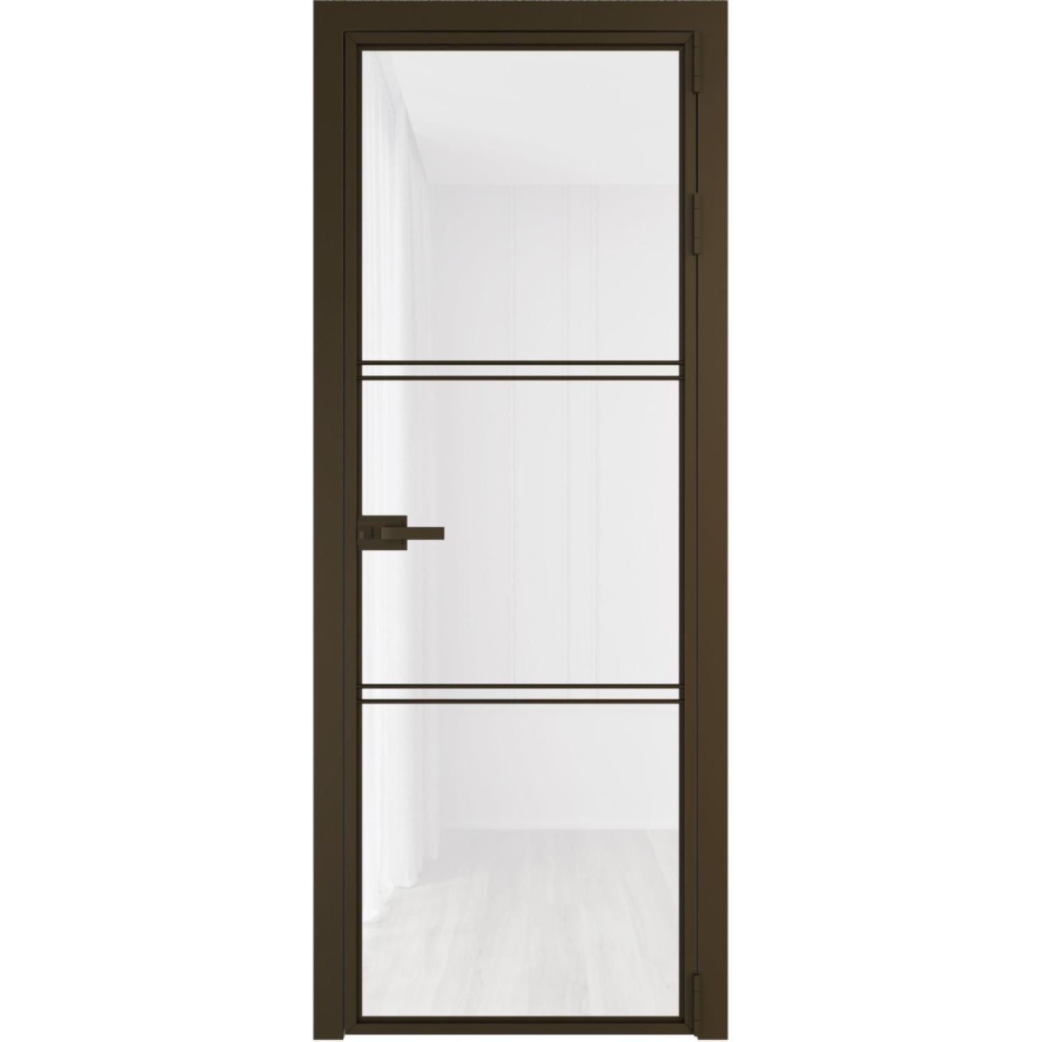 Дверь межкомнатная  алюминиевая  3 AX ProfilDoors (Деорэ, Триплекс белый)