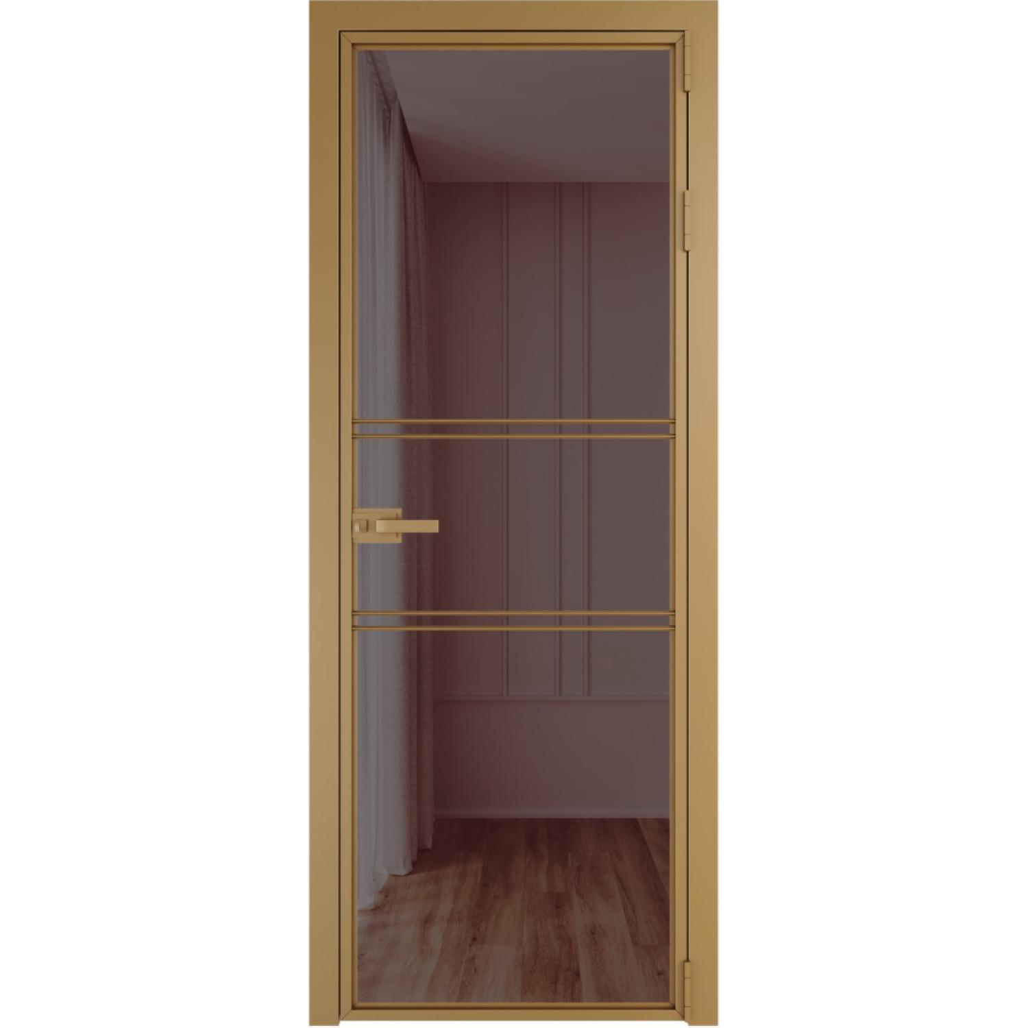 Дверь межкомнатная  алюминиевая  2 AX ProfilDoors (Золото, Золотистая бронза)