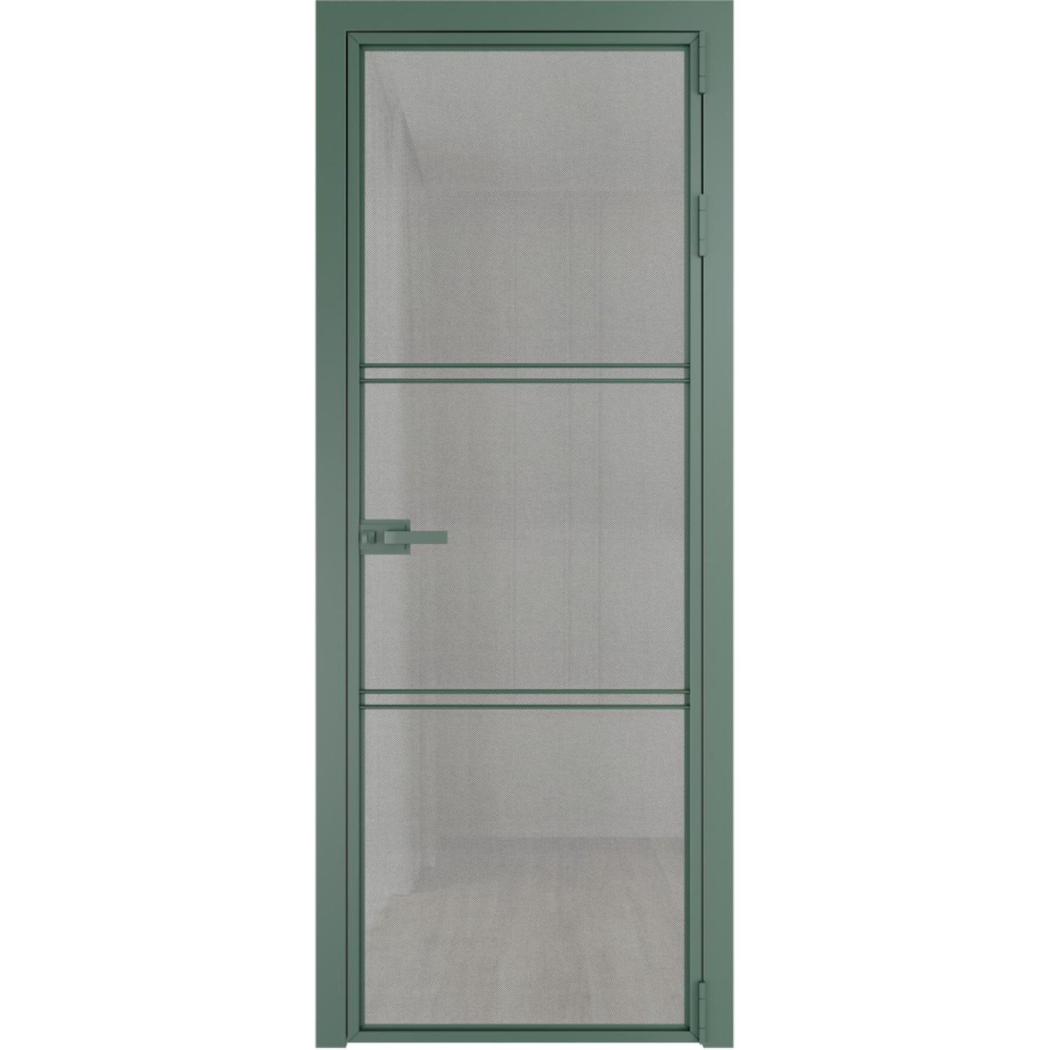 Дверь межкомнатная  алюминиевая  3 AX ProfilDoors (Зеленый воск, Рэте)