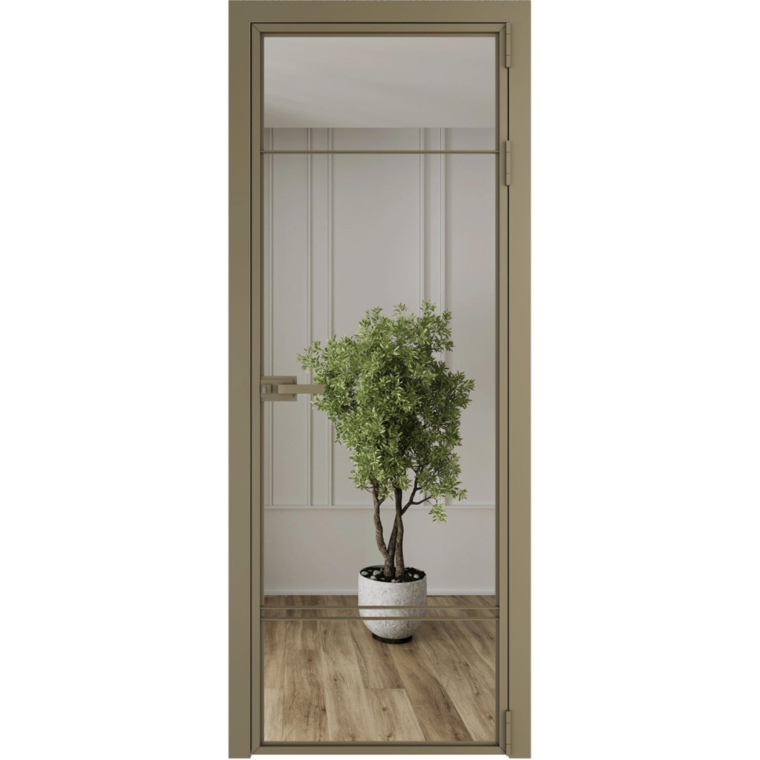 Дверь межкомнатная  алюминиевая  4 AX ProfilDoors (Шампань, Зеркало)