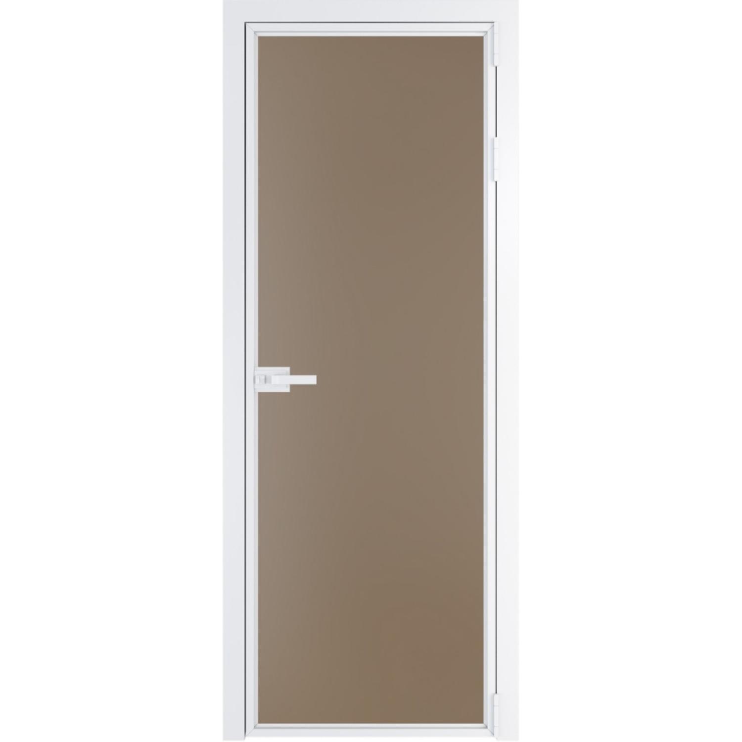 Дверь межкомнатная  алюминиевая  1 AX ProfilDoors (Вайт, Монохром капучино)