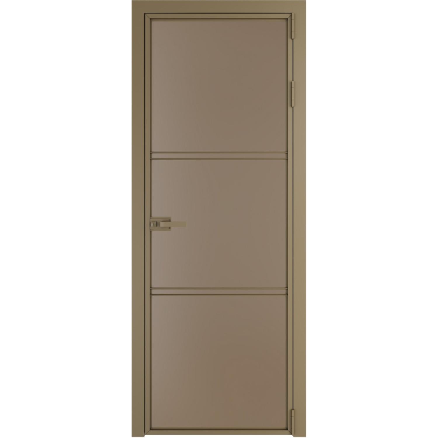Дверь межкомнатная  алюминиевая  3 AX ProfilDoors (Шампань, Монохром капучино)