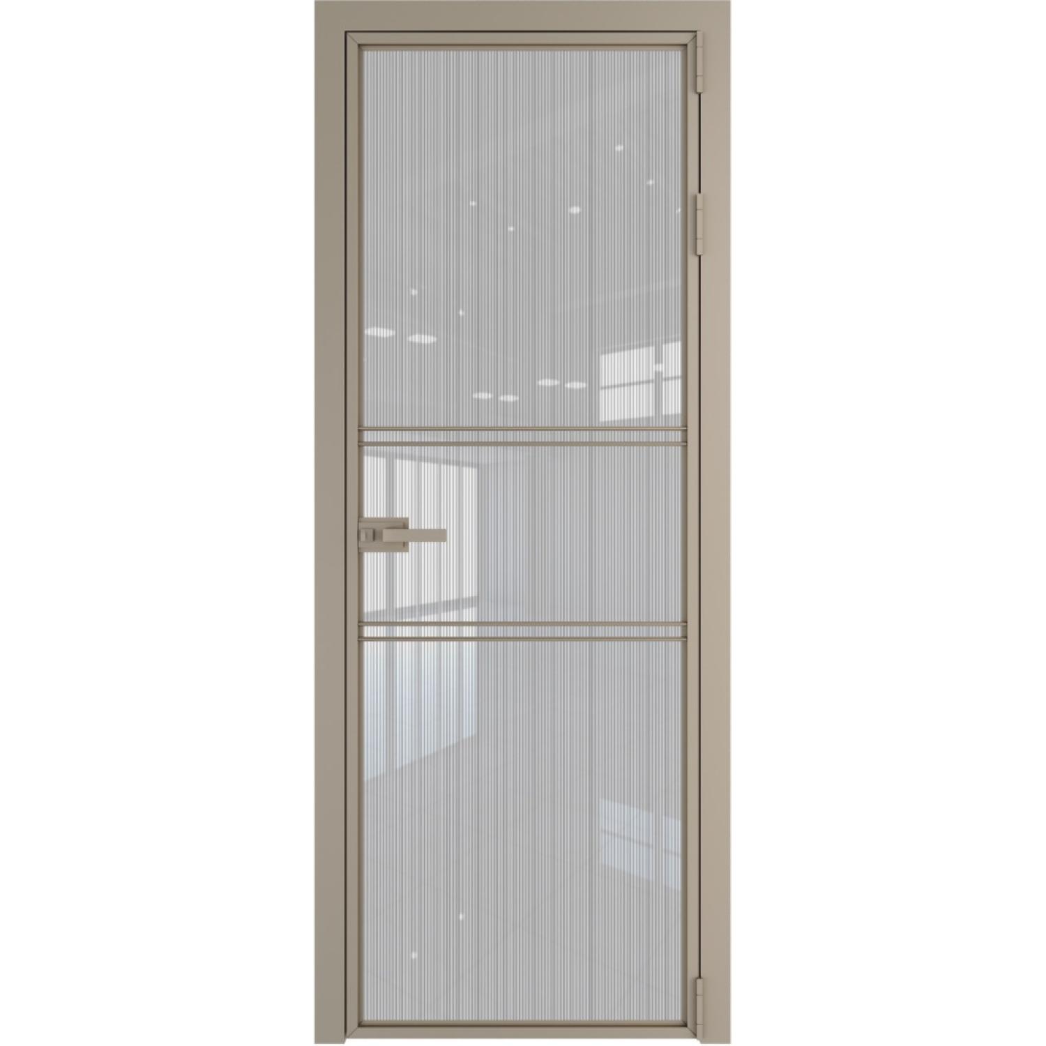 Дверь межкомнатная  алюминиевая  2 AX ProfilDoors (Никель, Страйп)