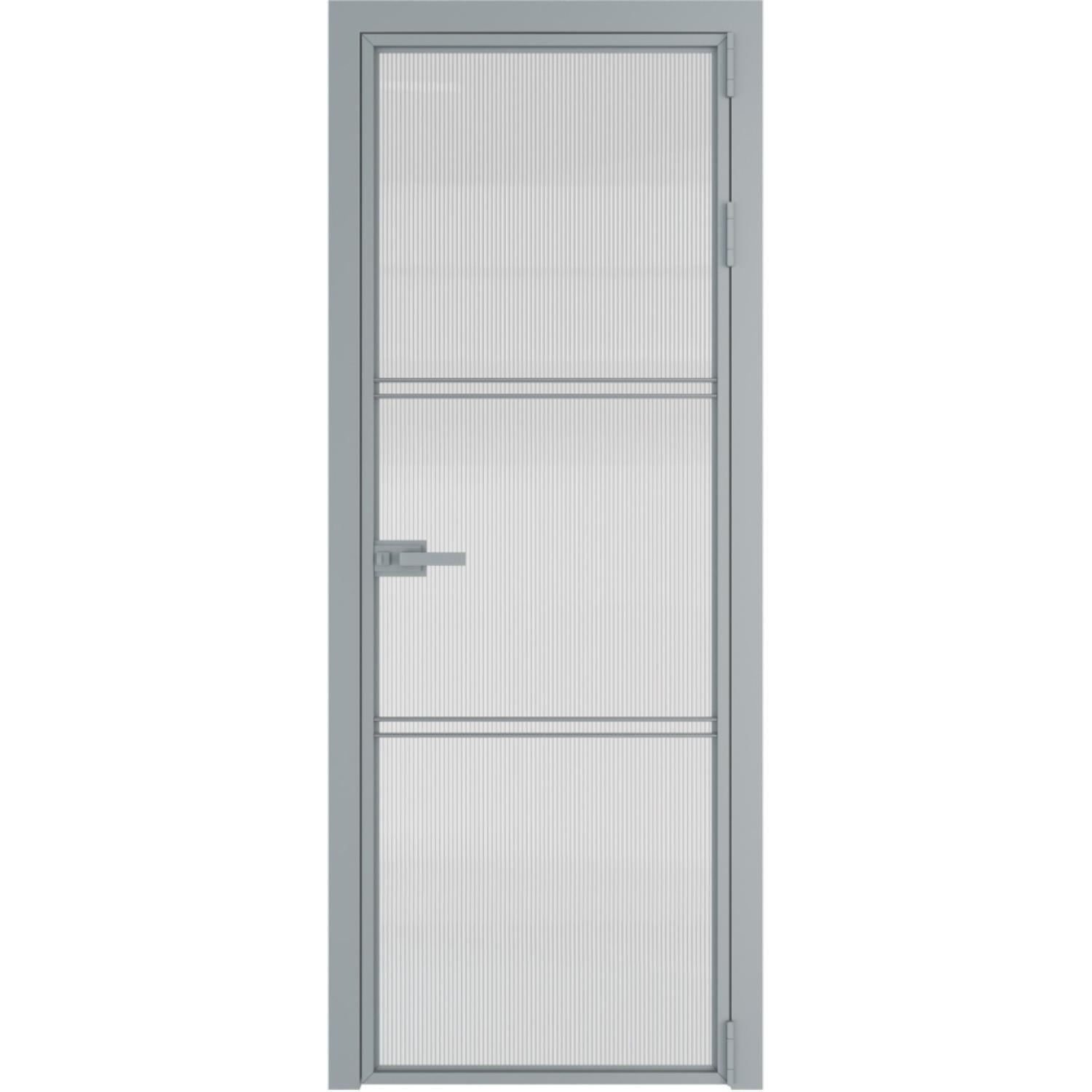 Дверь межкомнатная  алюминиевая  3 AX ProfilDoors (Серебро, Мору осветленное)