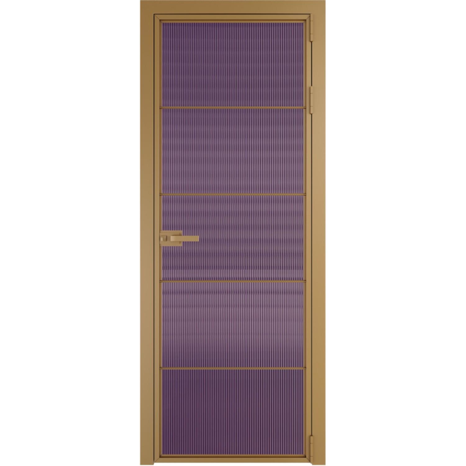 Дверь межкомнатная  алюминиевая  5 AX ProfilDoors (Золото, Мору фиолетовое)