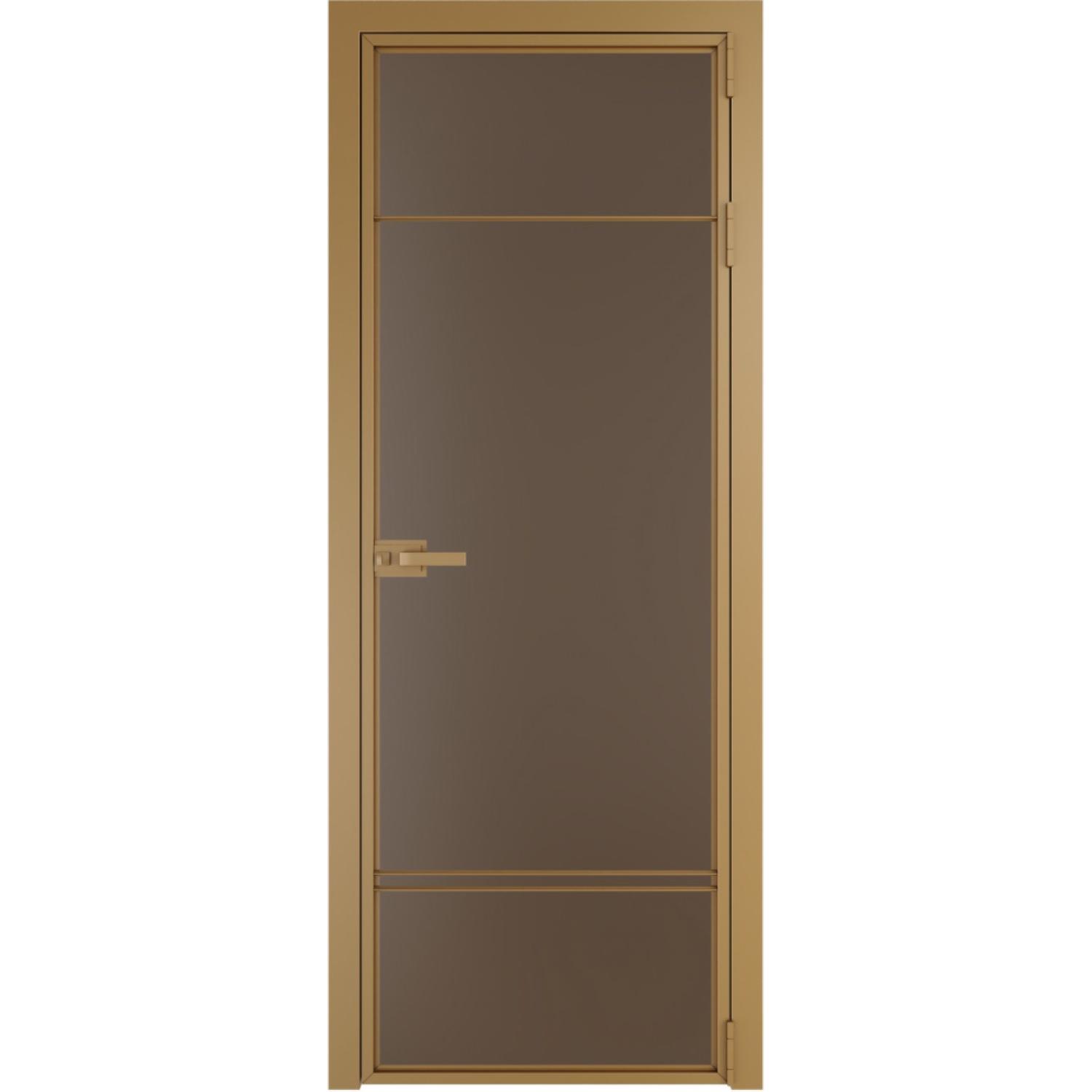 Дверь межкомнатная  алюминиевая  4 AX ProfilDoors (Золото, Монохром гляссе)