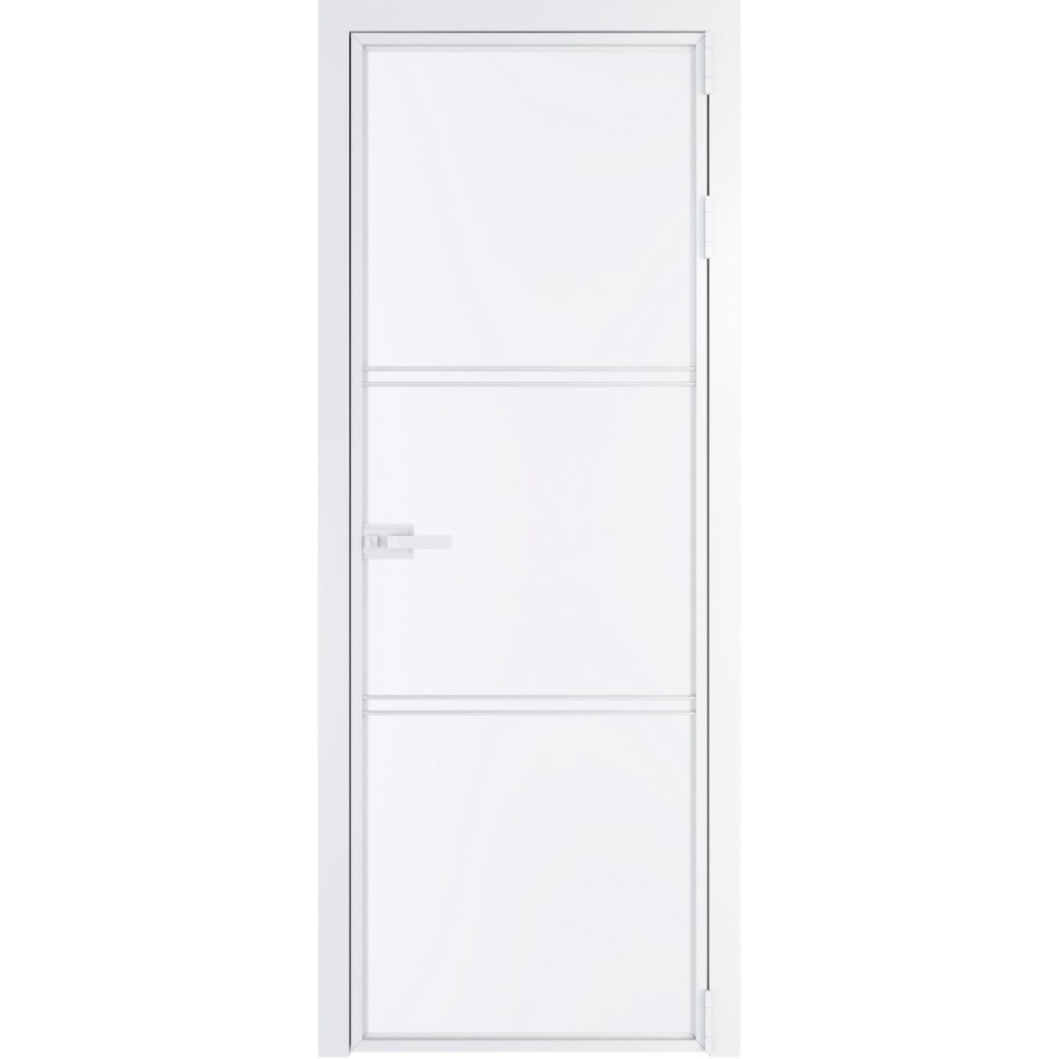 Дверь межкомнатная  алюминиевая  3 AX ProfilDoors (Вайт, Монохром белый просветленный)