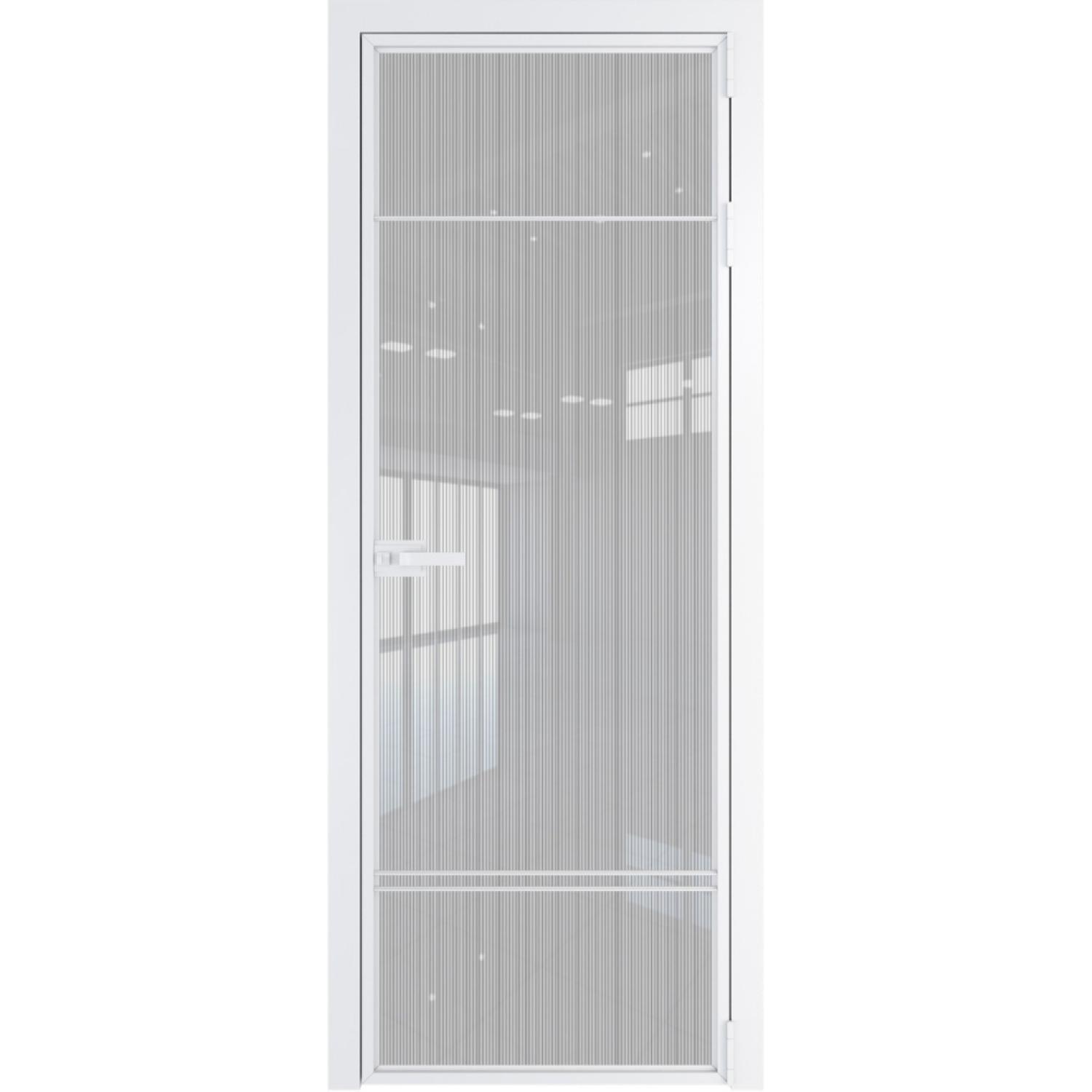 Дверь межкомнатная  алюминиевая  4 AX ProfilDoors (Вайт, Страйп)