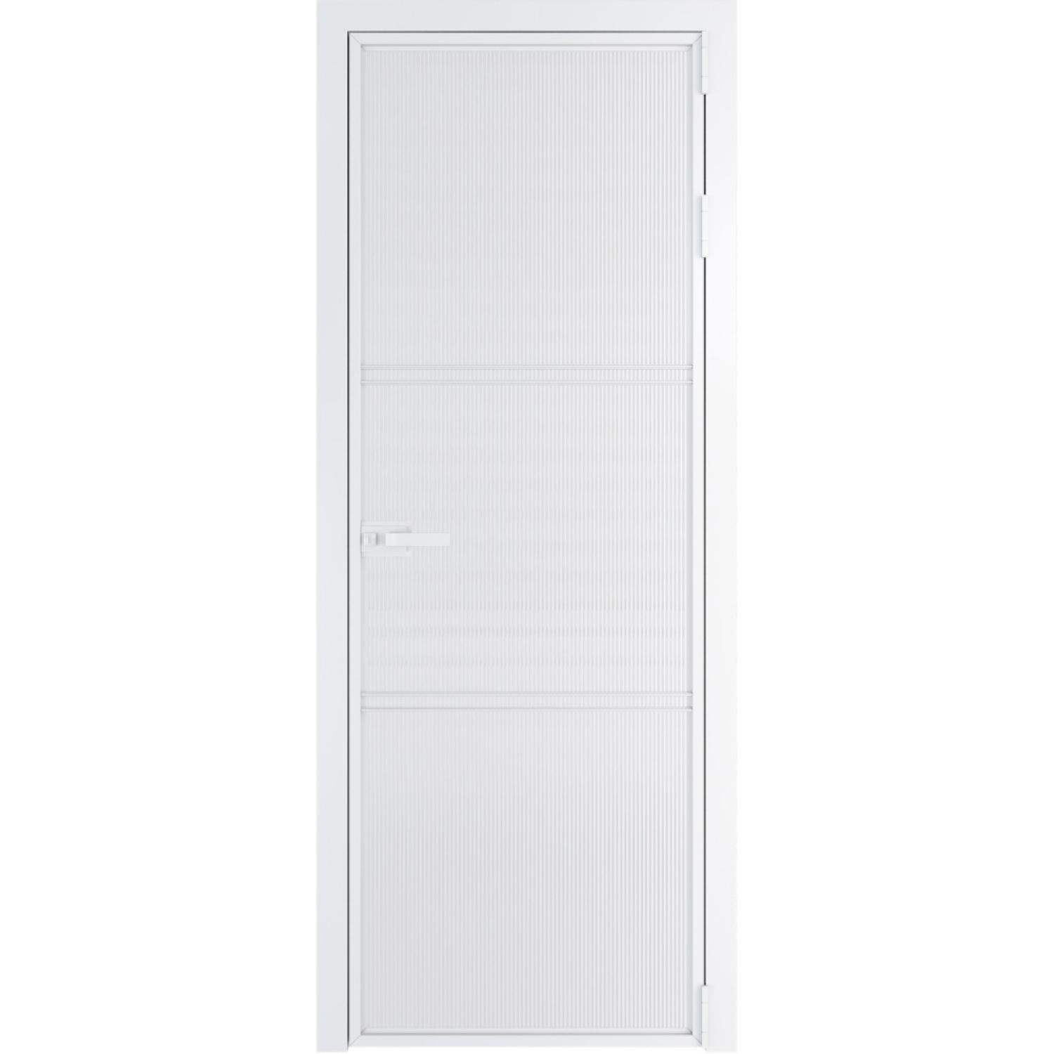 Дверь межкомнатная  алюминиевая  3 AX ProfilDoors (Вайт, Мору двухстороннее белое)