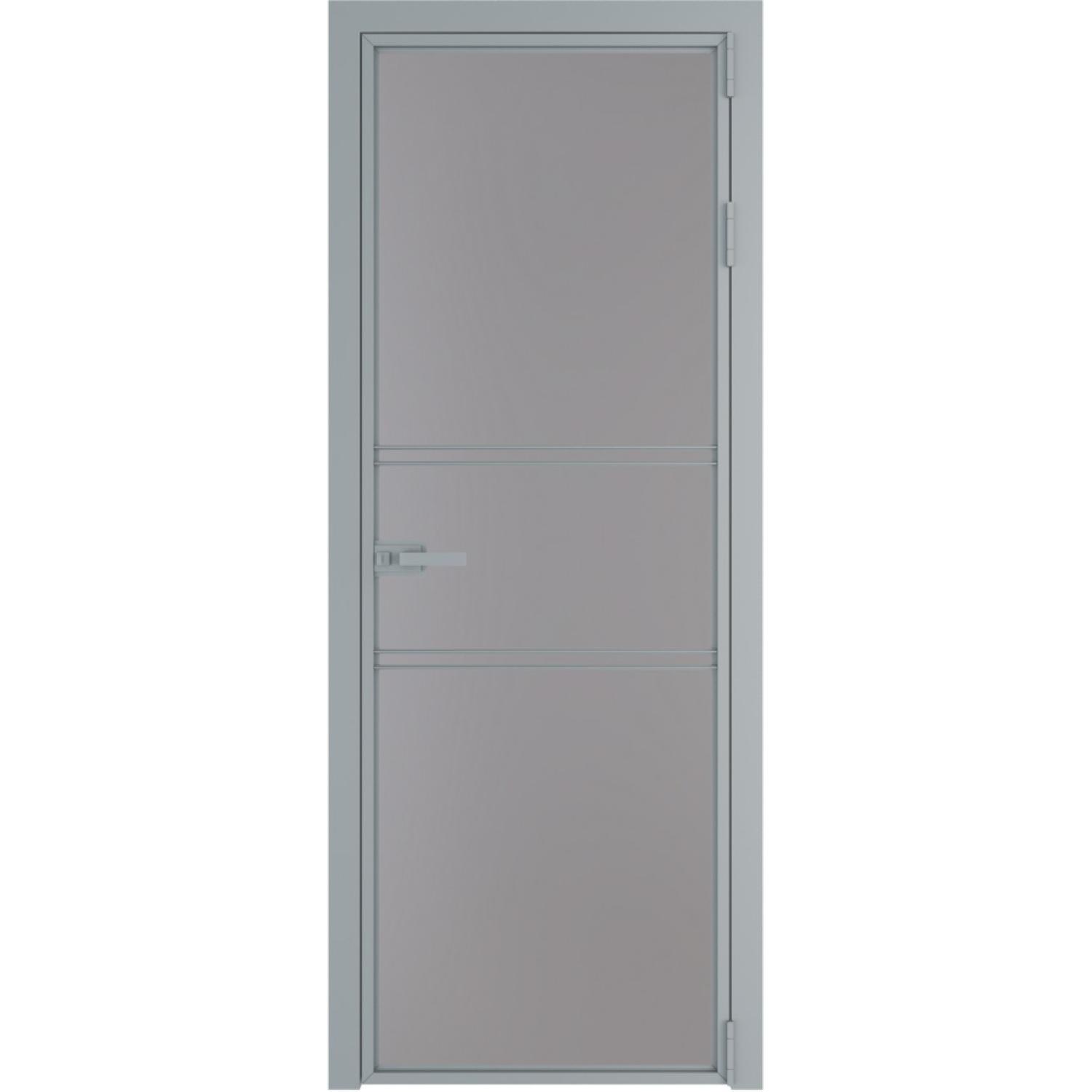 Дверь межкомнатная  алюминиевая  2 AX ProfilDoors (Серебро, Монохром серый)